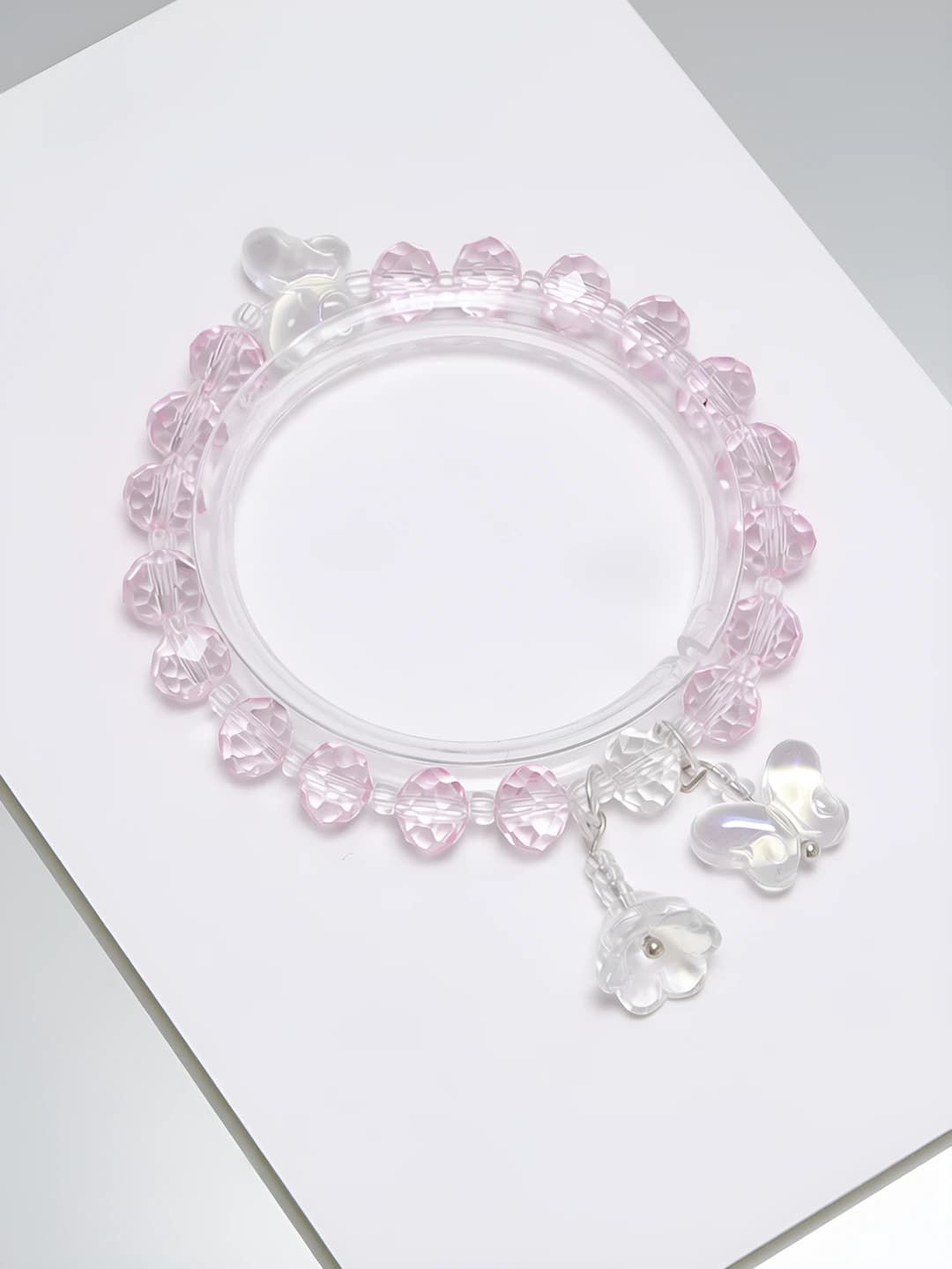 Pink crystal butterfly