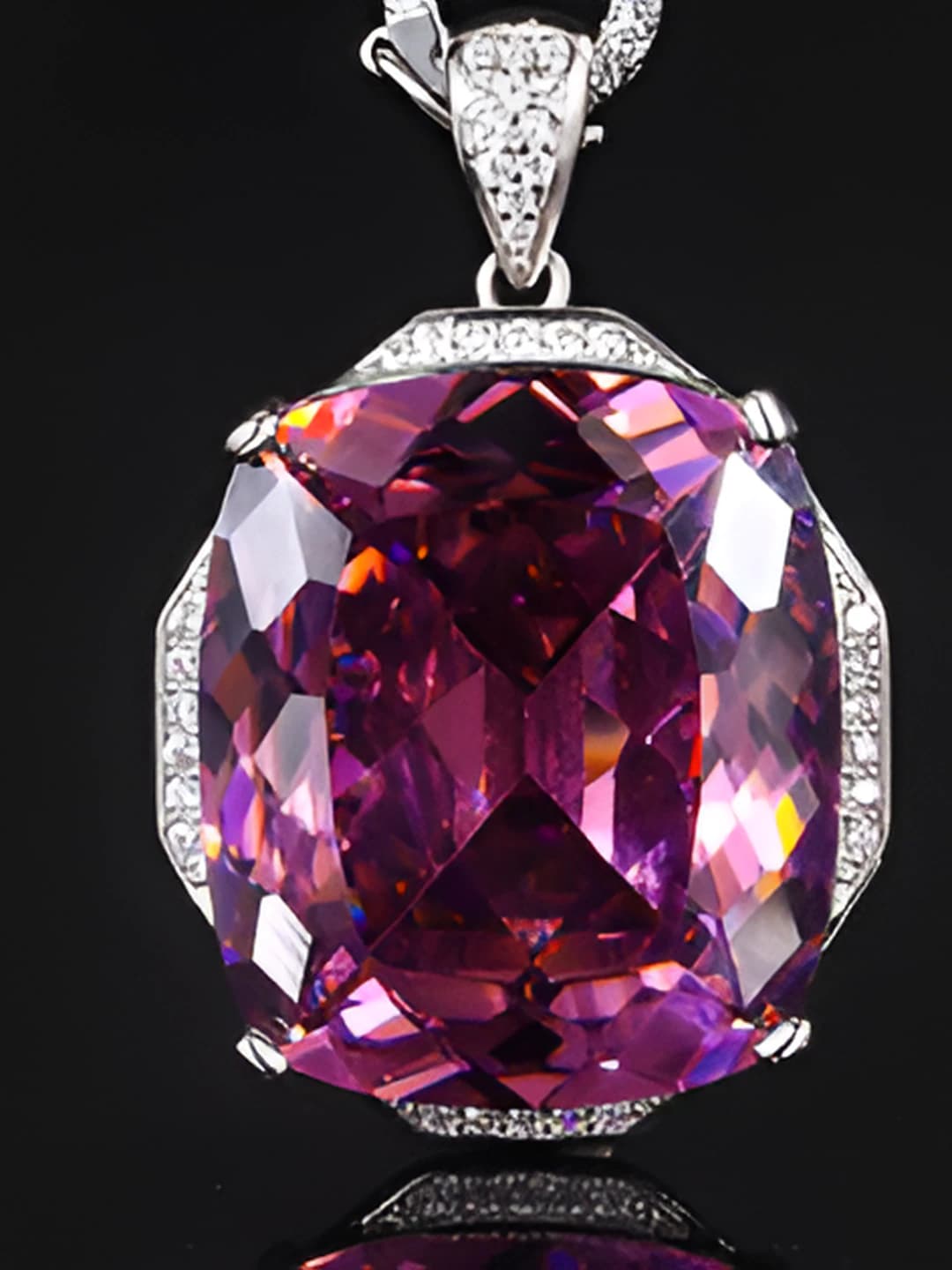 Dried rose pendant, Chopen chain