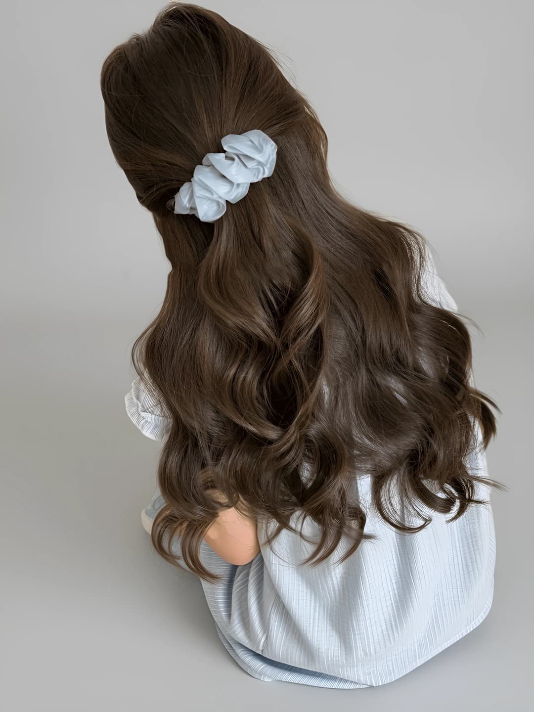8#Light blue small bottom clip 10 cm