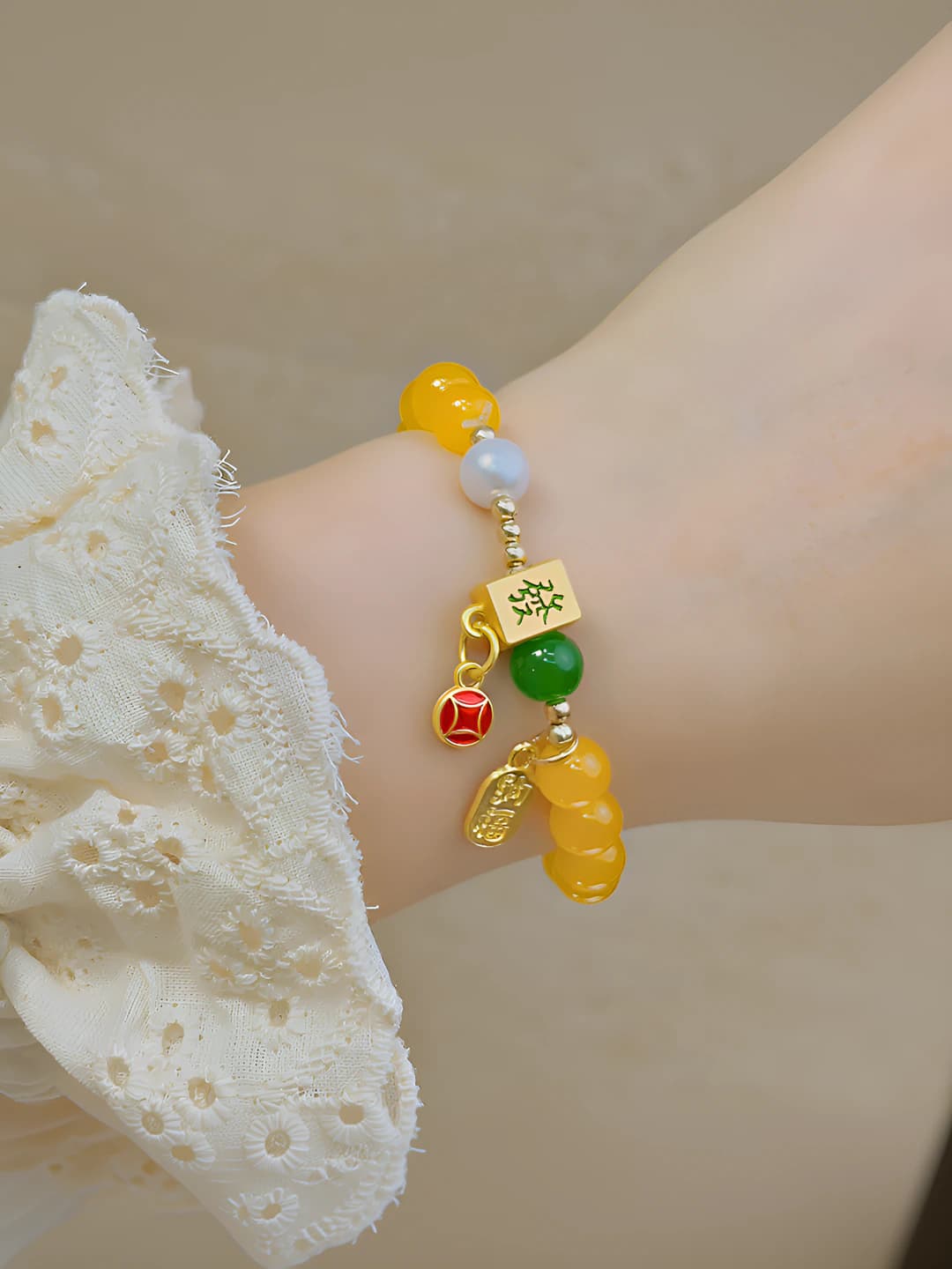 47# Yellow beads - Blessing