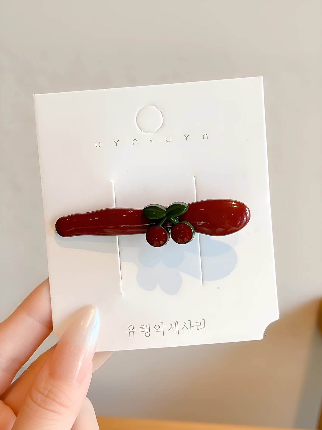 3# Red cherry clip 6 cm