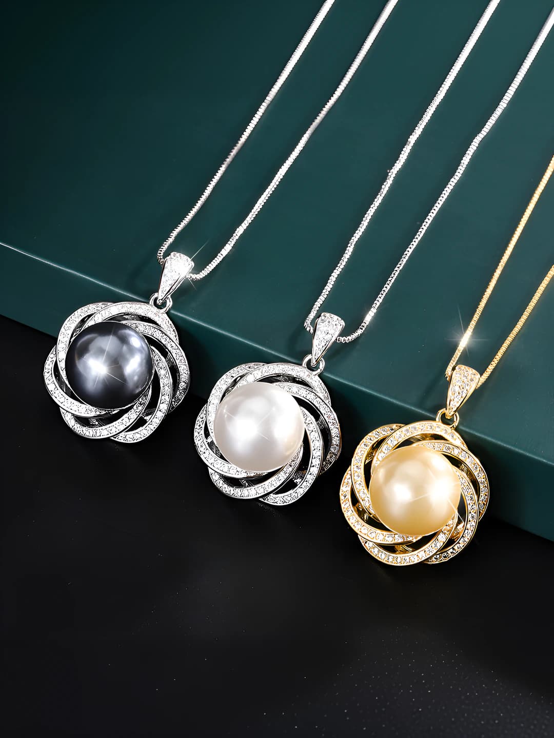 Ayollar uchun 14mm oltin qoplamali mis, dantel naqshli, abalone moyg'i va almog'lar bilan bezatilgan sochiq
