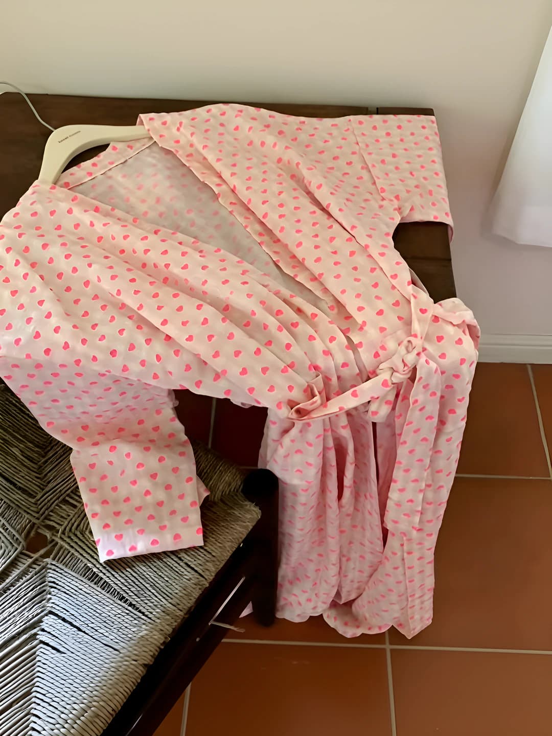 Pink Plaid Heart
