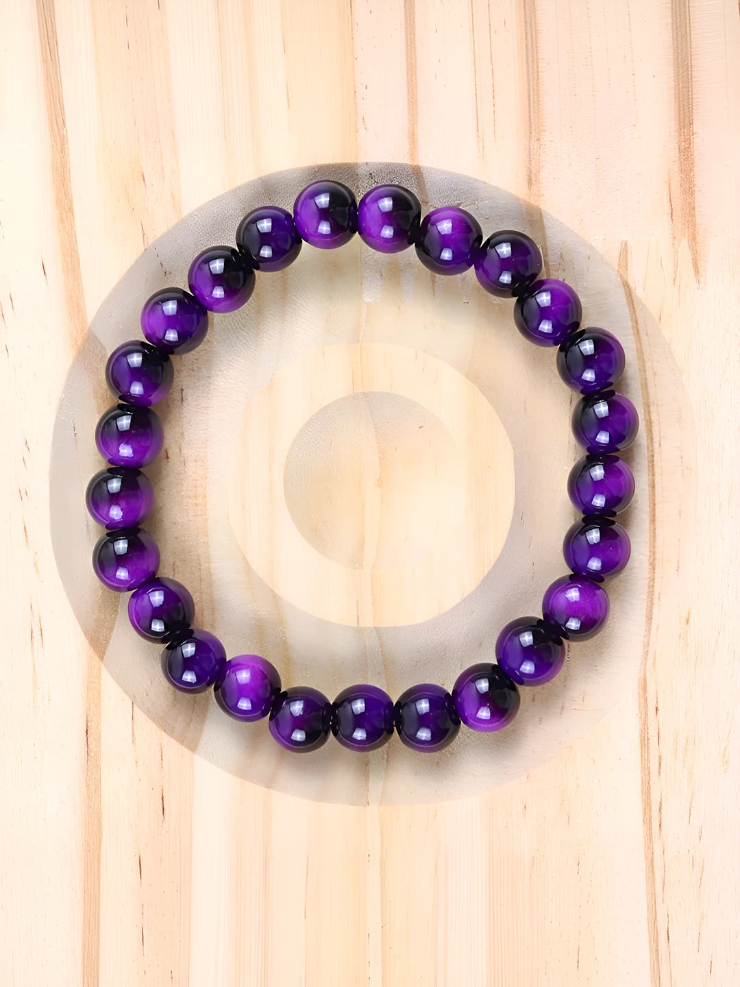 Purple tiger eye bracelet