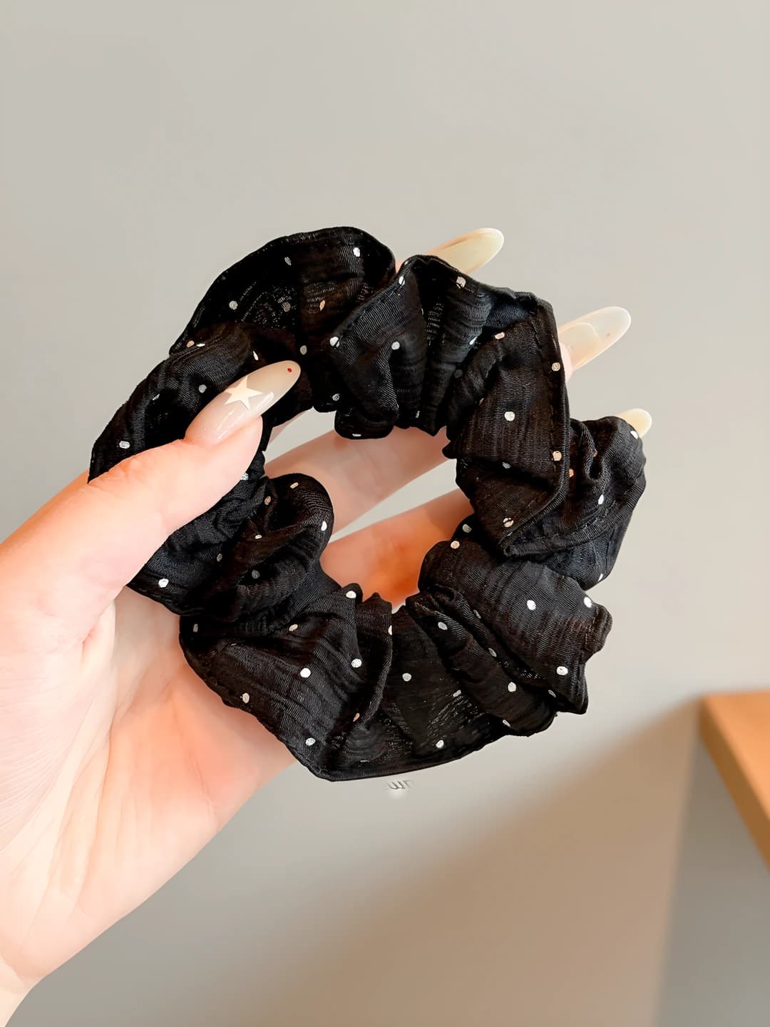 Чёрные гороховые резинки, 10 см