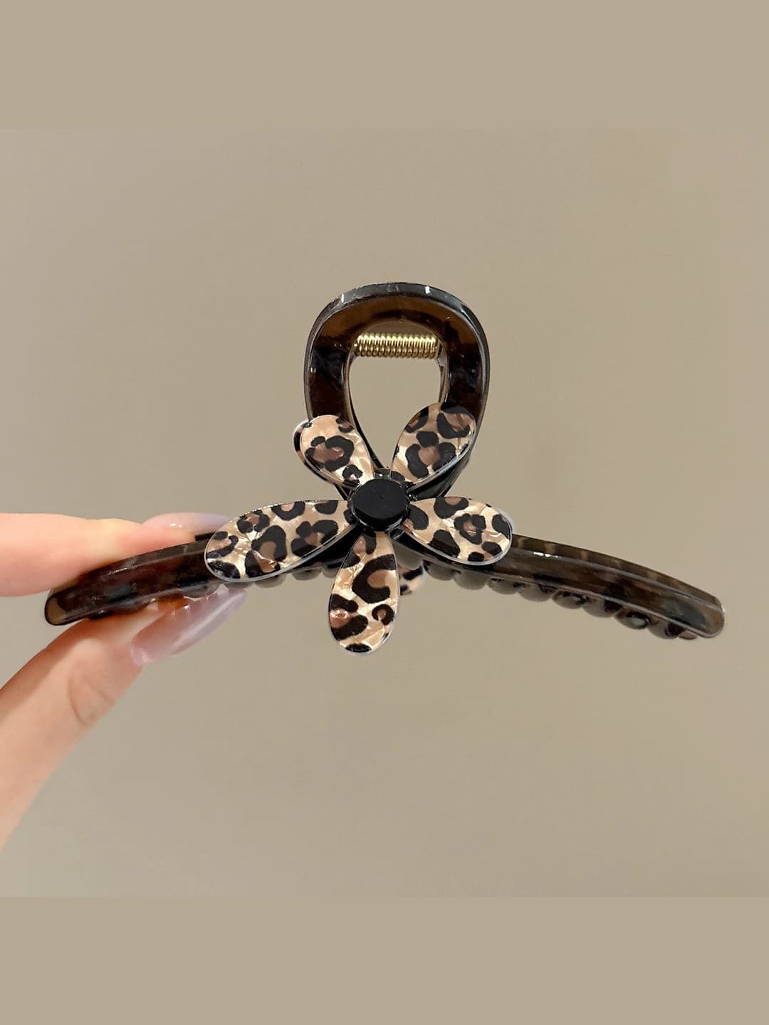 Clear brown, leopard, 13 cm