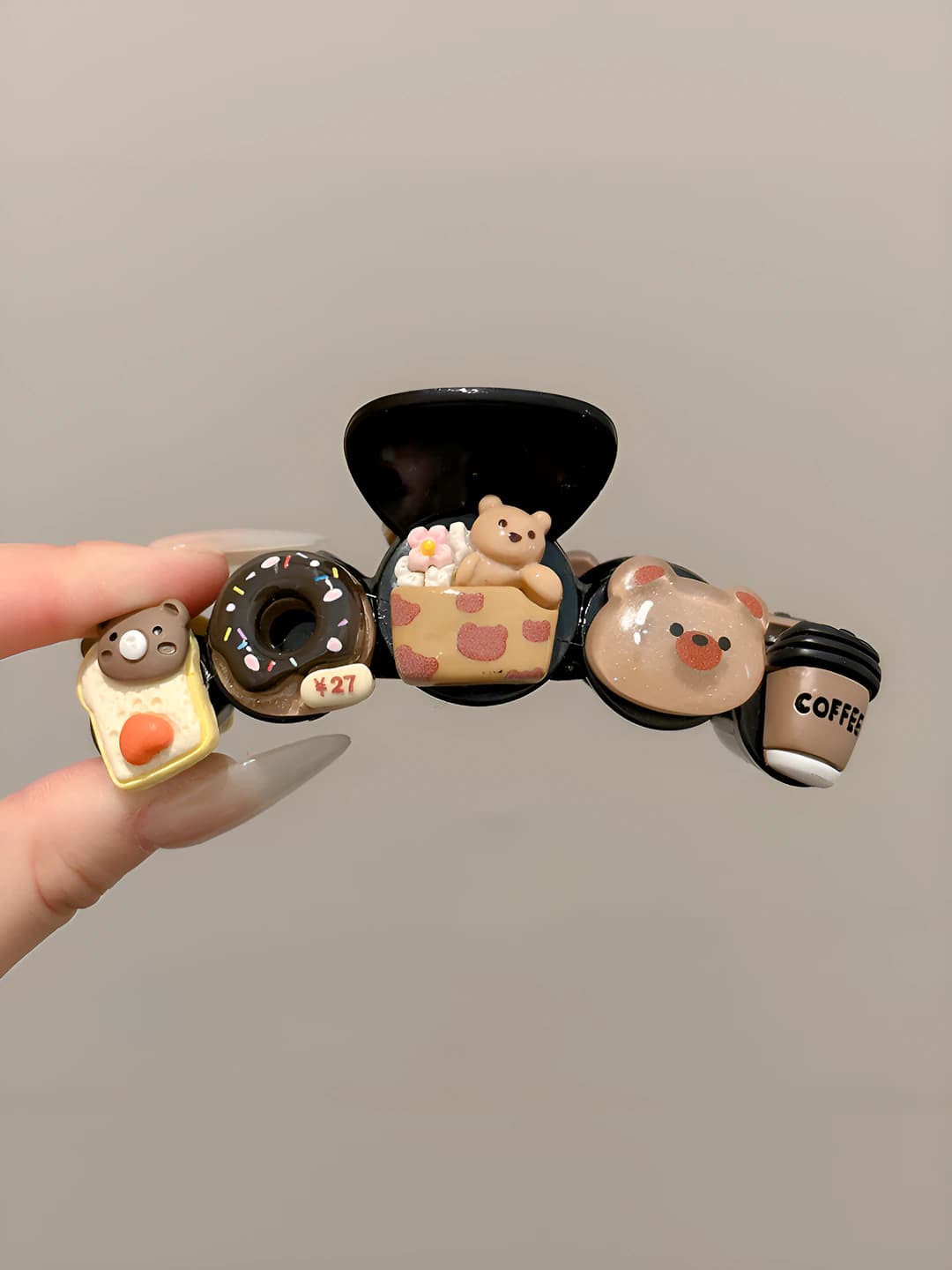 9# Donut, glossy black base