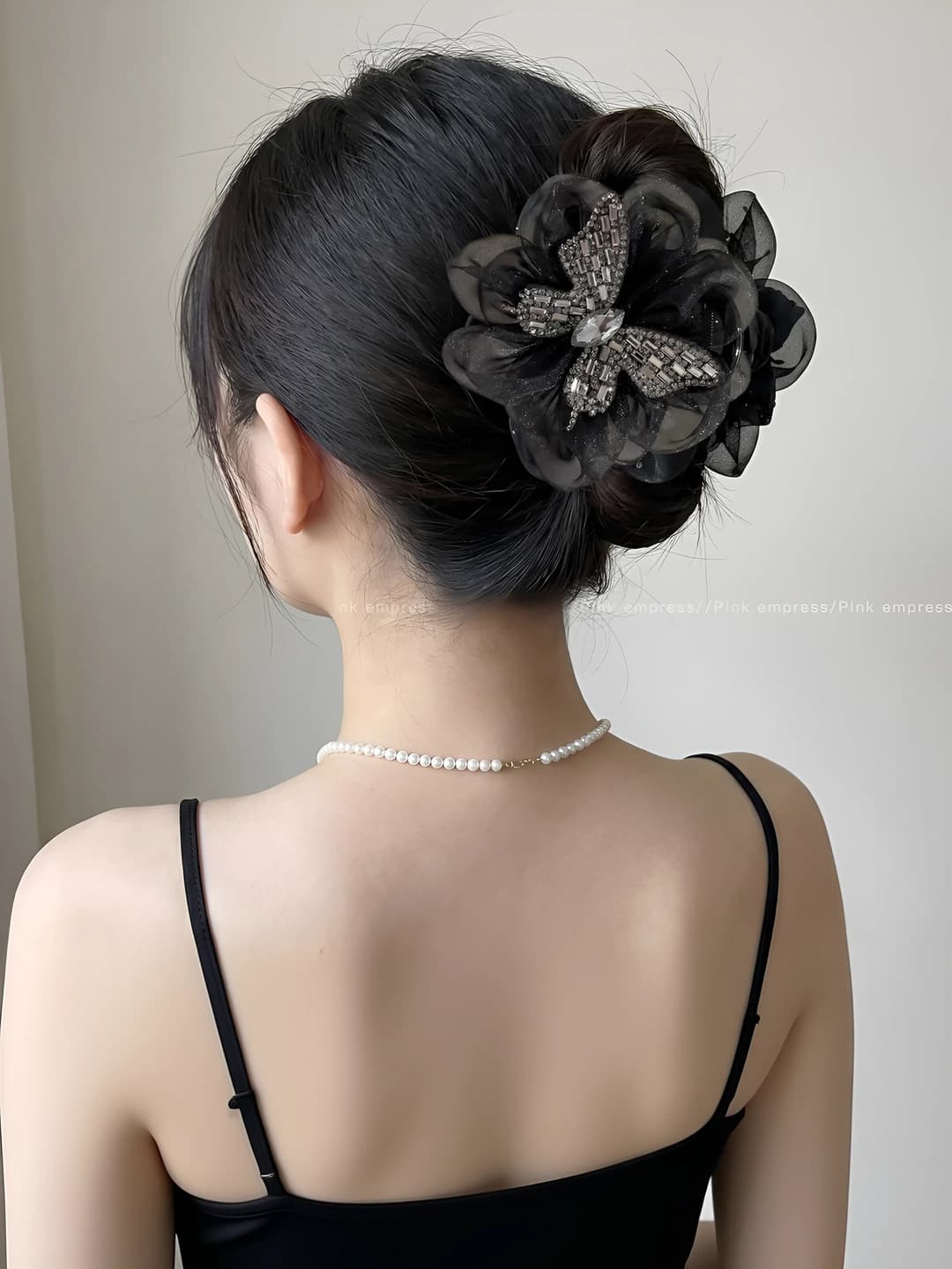 Black, butterfly, 8 cm
