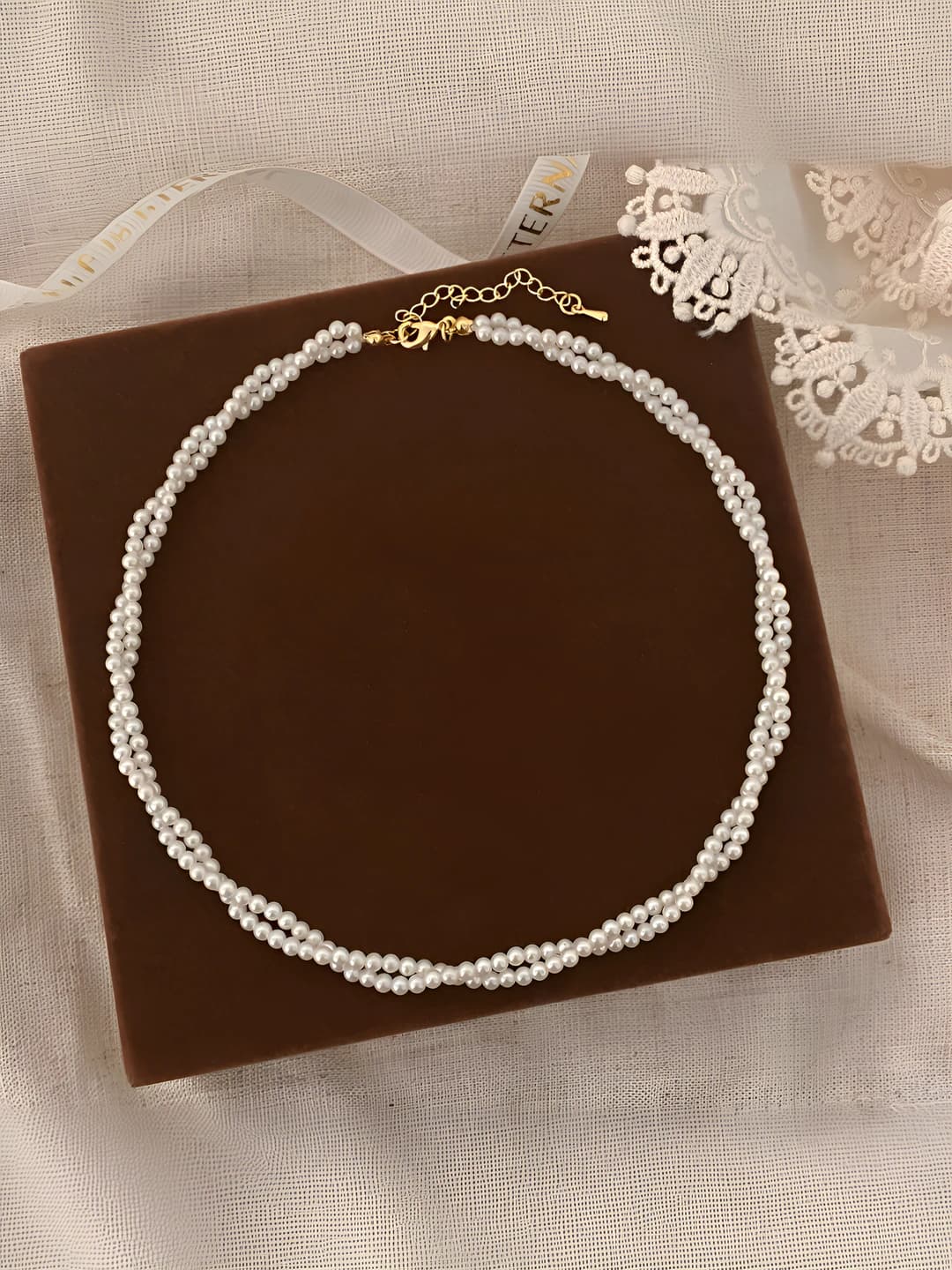 Shi pearl multi-layer necklace