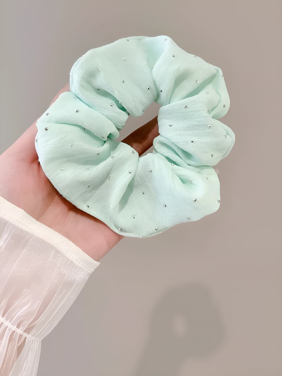 Голубой, стразы, 10 см