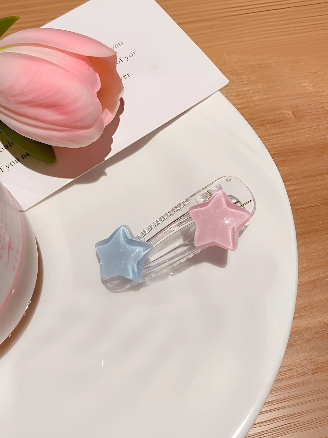 2# Light blue-pink stars 6cm