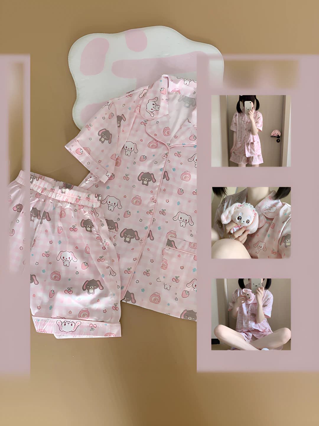 Women's summer short sleeve and shorts pajama set in cute style for 2026