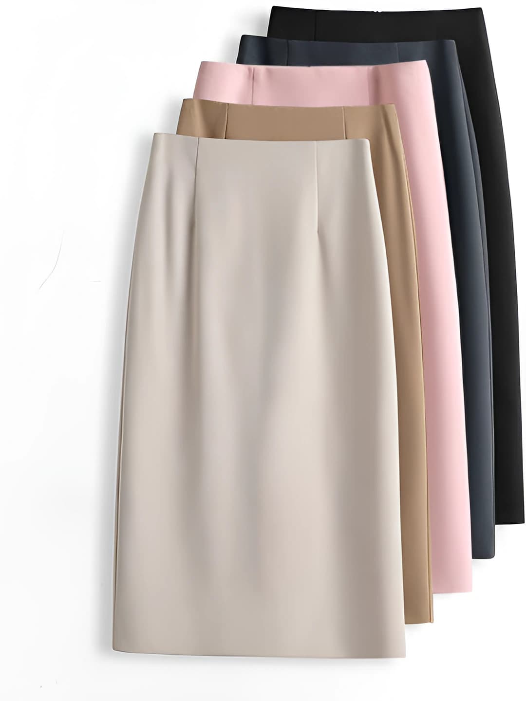 Women's 2026 summer slimming A-line mid-length skirt, blazer style non-iron skirt