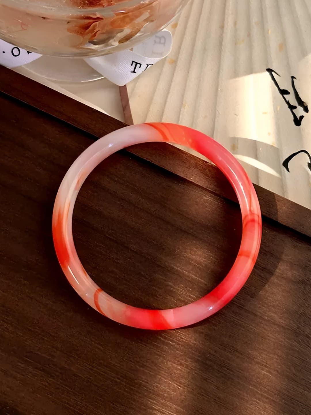 Толстый браслет, Красный клён, 58mm