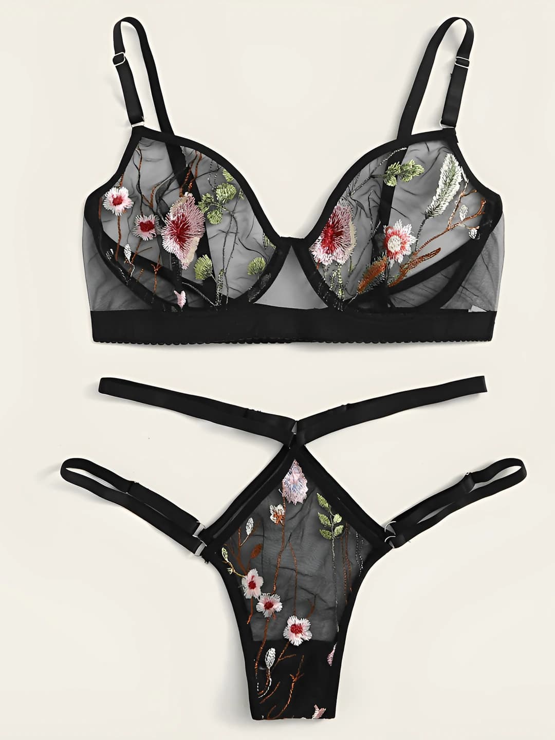 Women's underwear set: thin lace, sleeveless, shorts, for 4 seasons