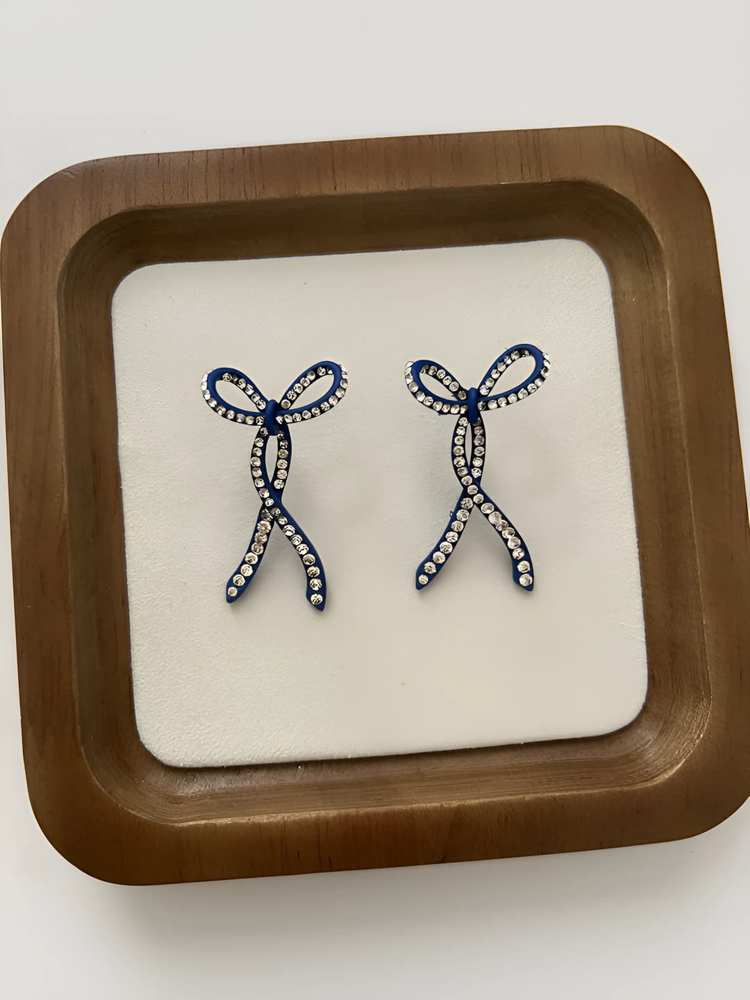 Women's 925 silver butterfly stud earrings