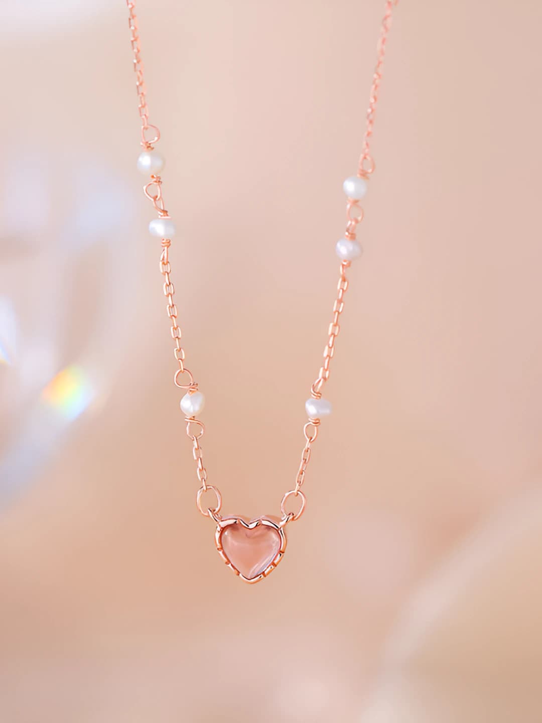 Rose gold - white diamond
