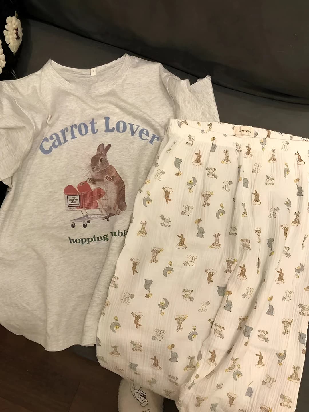 Harflar quyon ko'ylagi + quyon uzun
