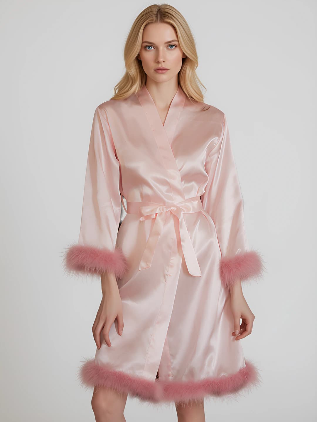 Pink Feather Hem