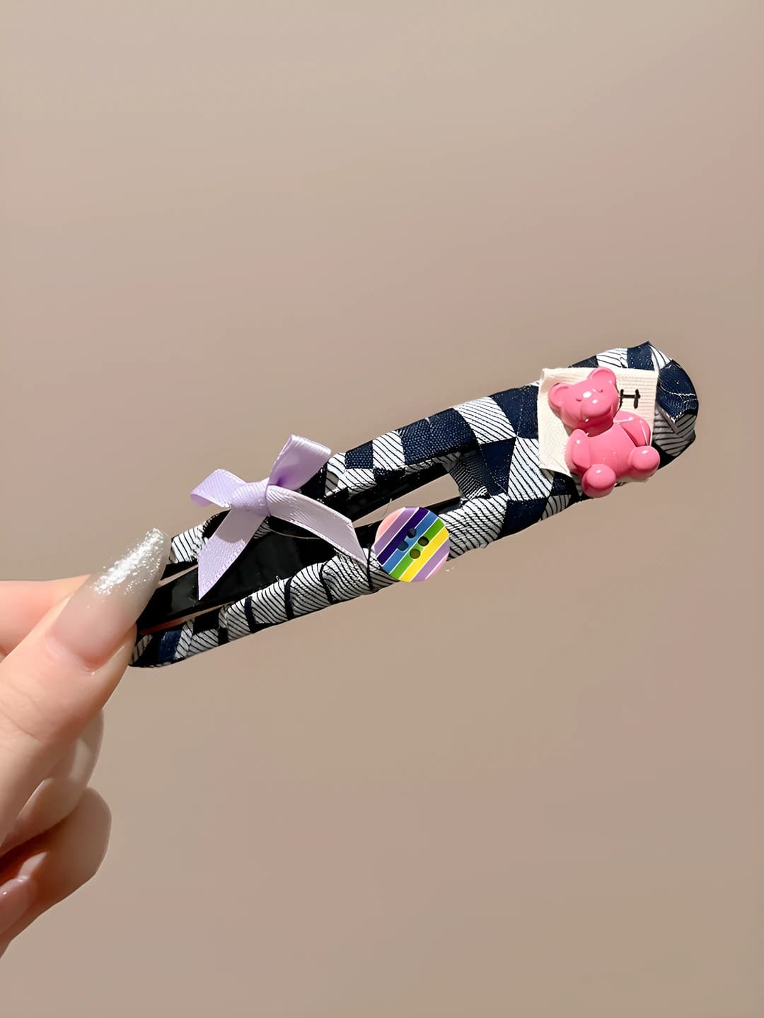Blue plaid 12 cm