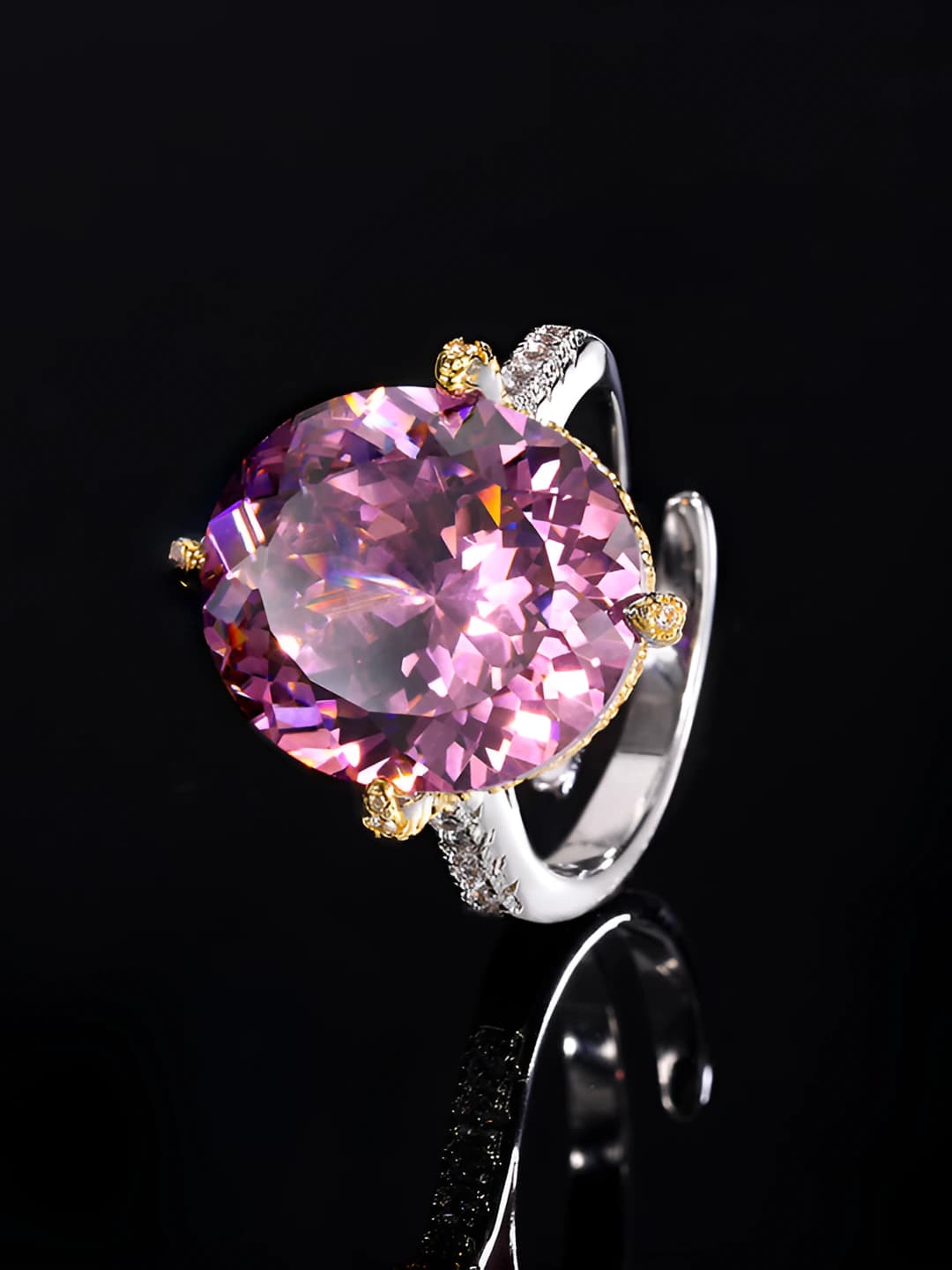 Dried rose cut ring