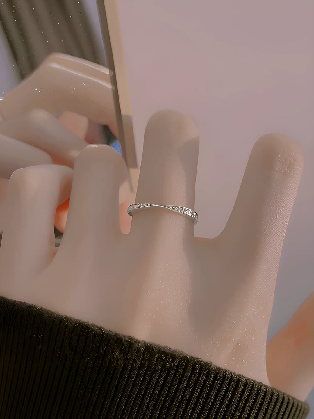 Diamond infinity ring