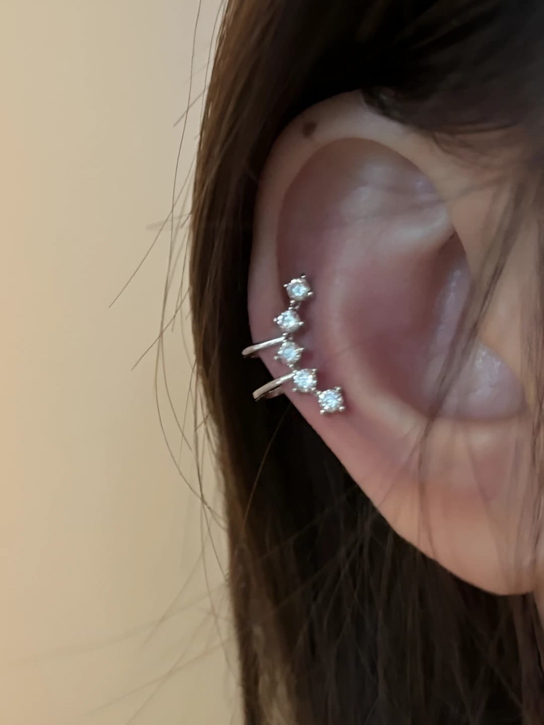 1# Silver ear clip