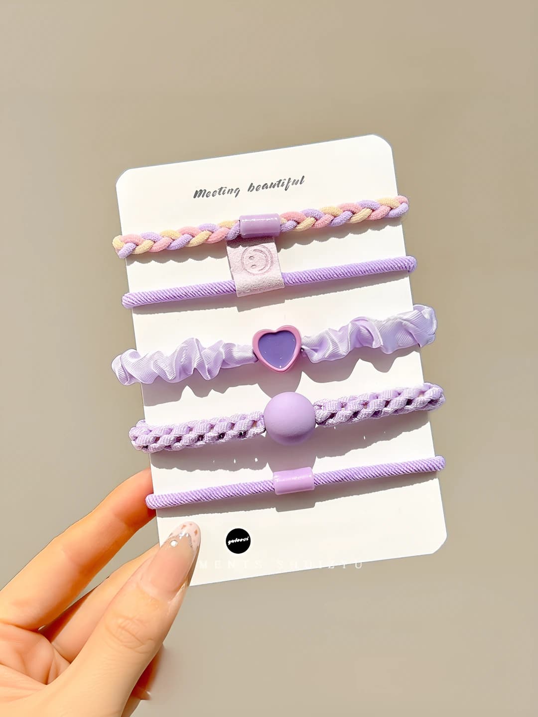 4# Purple 5 pcs set 5.5 cm
