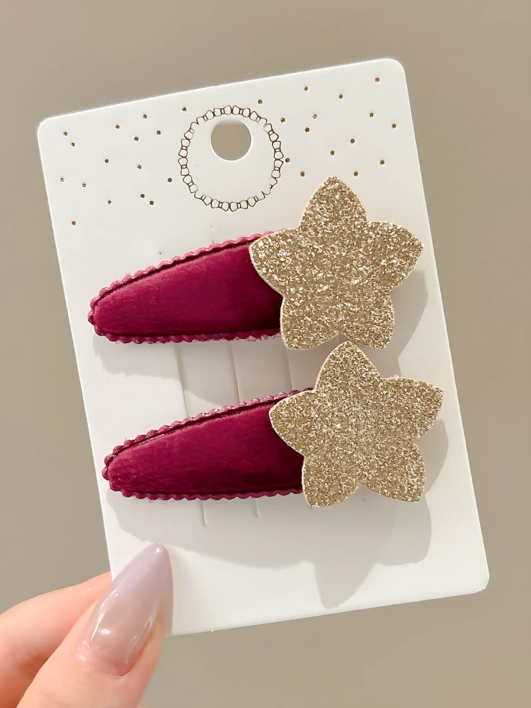 1# Purple-red / Pair - 6.5 cm