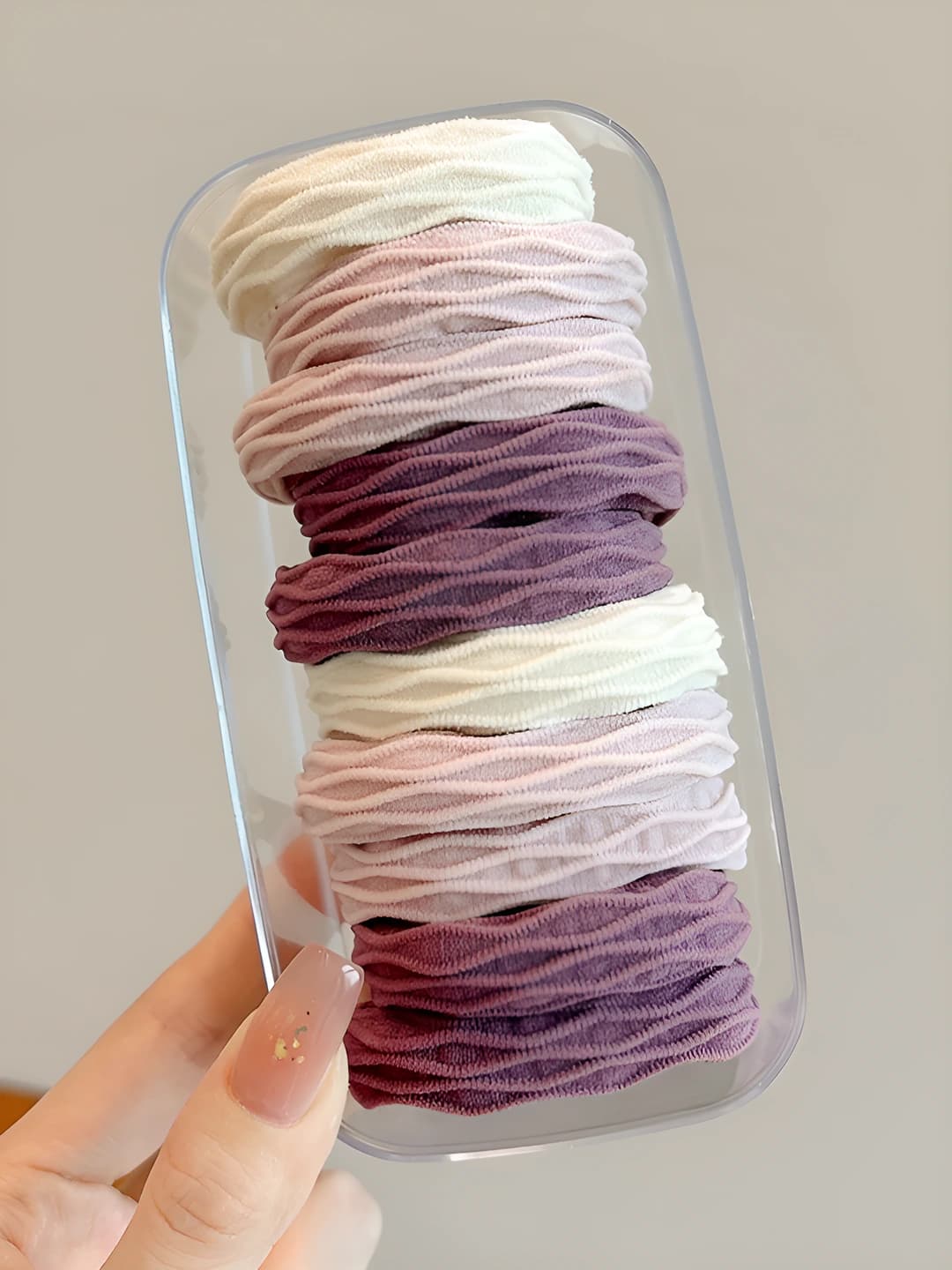 Taro purple - patterned, 10 pcs, oval, ~5 cm