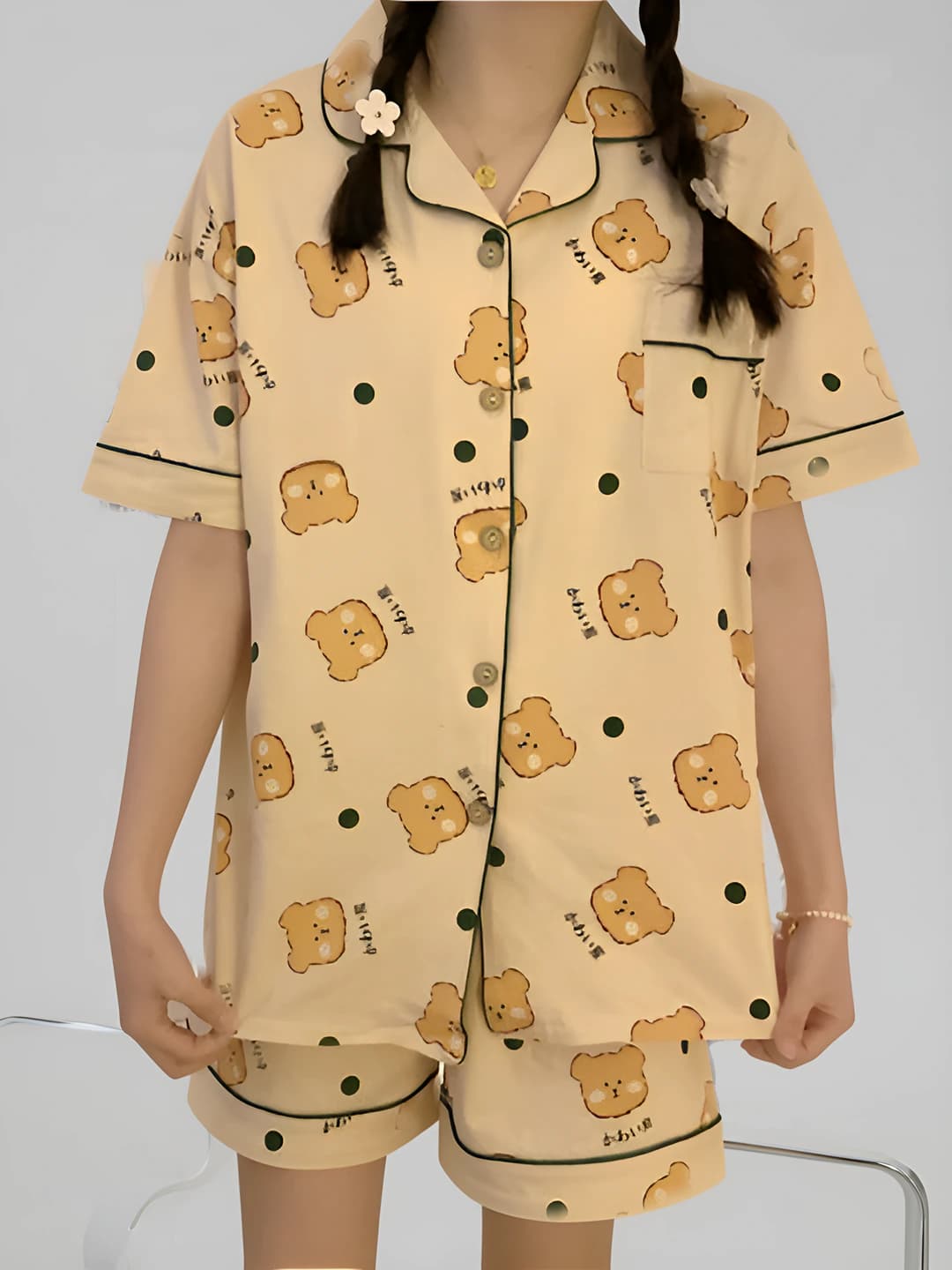 Yellow polka dot bear