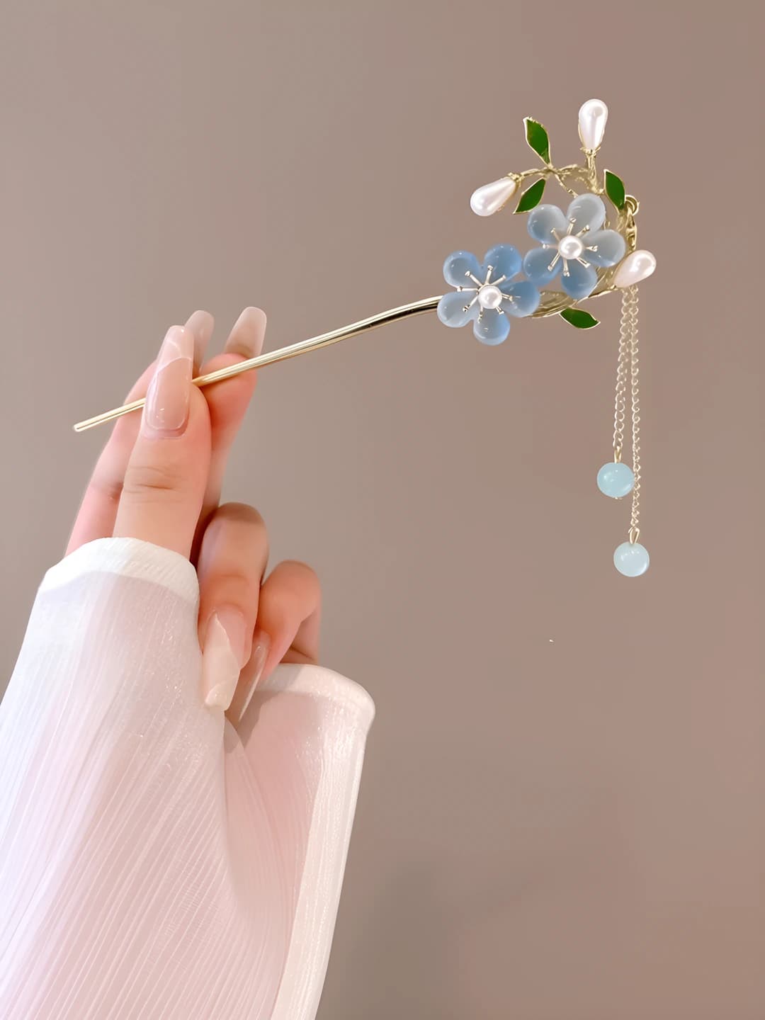 8# Blue double flower