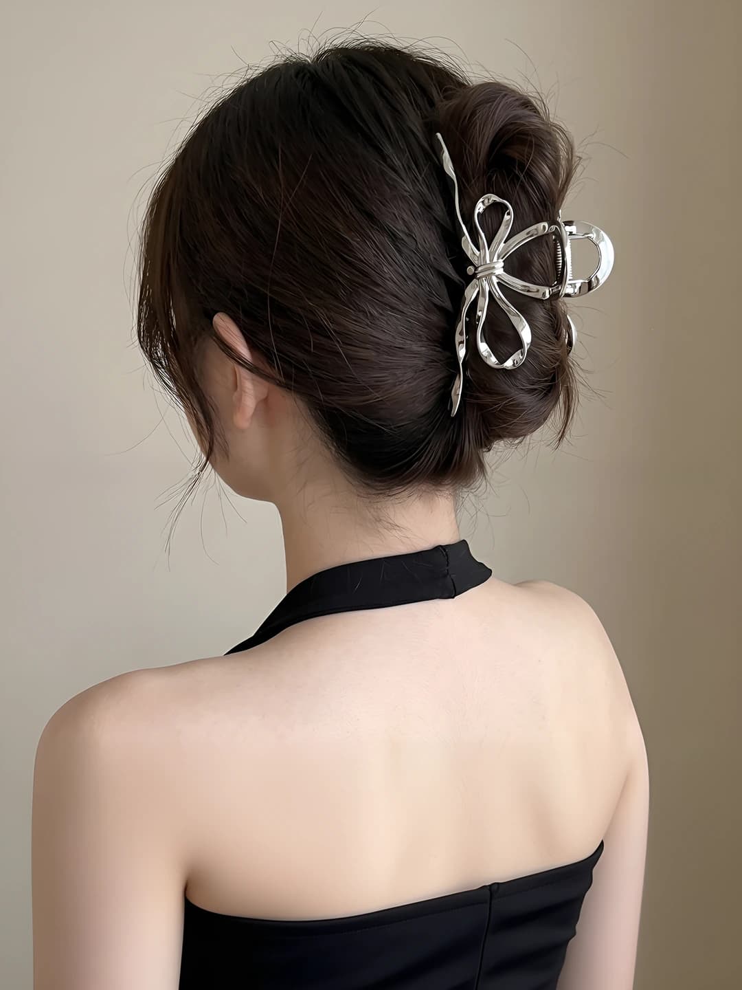 2# Silver irregular shape clip 12cm