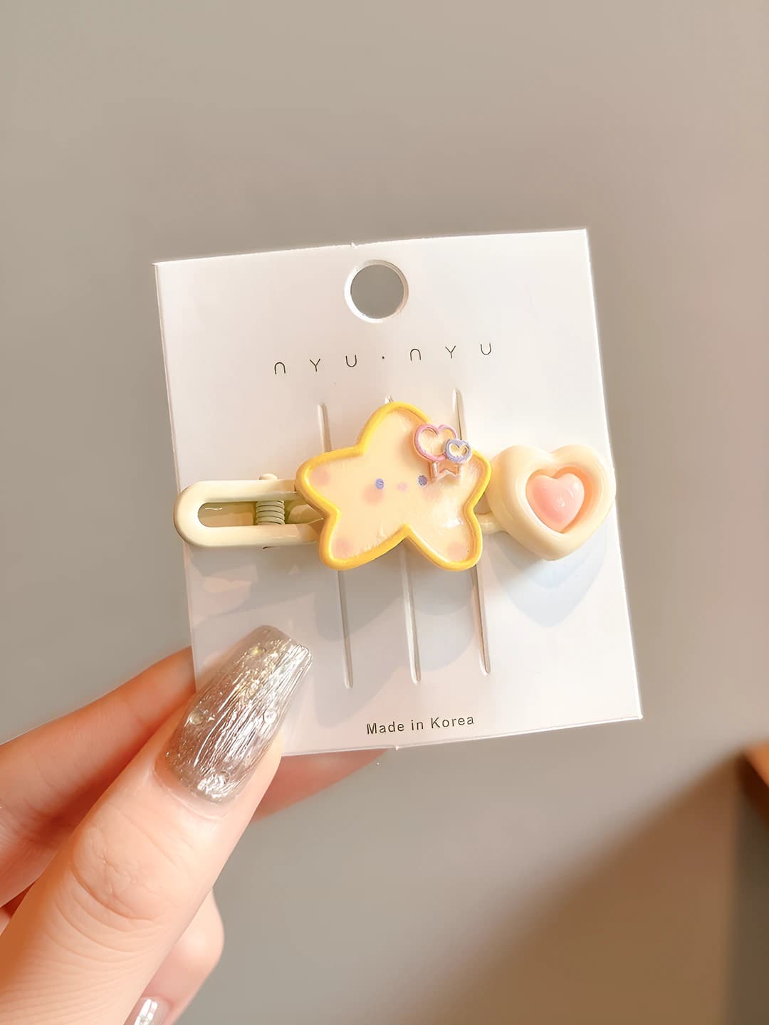 Star heart side clip