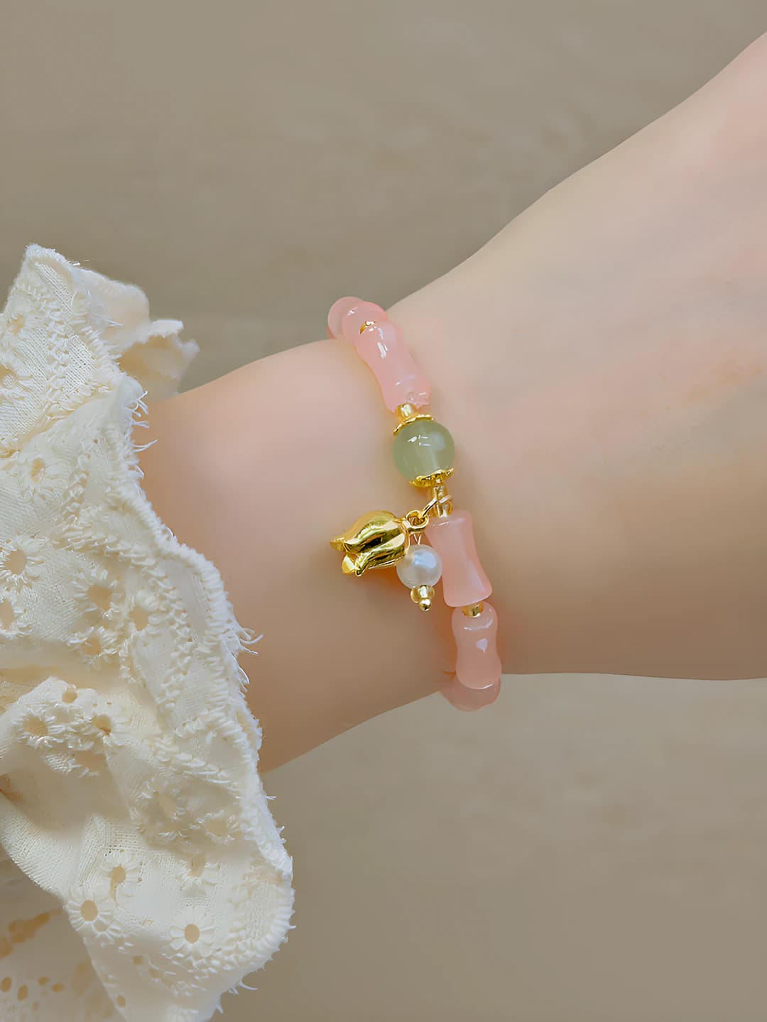 18# Pink bamboo - Gold rose