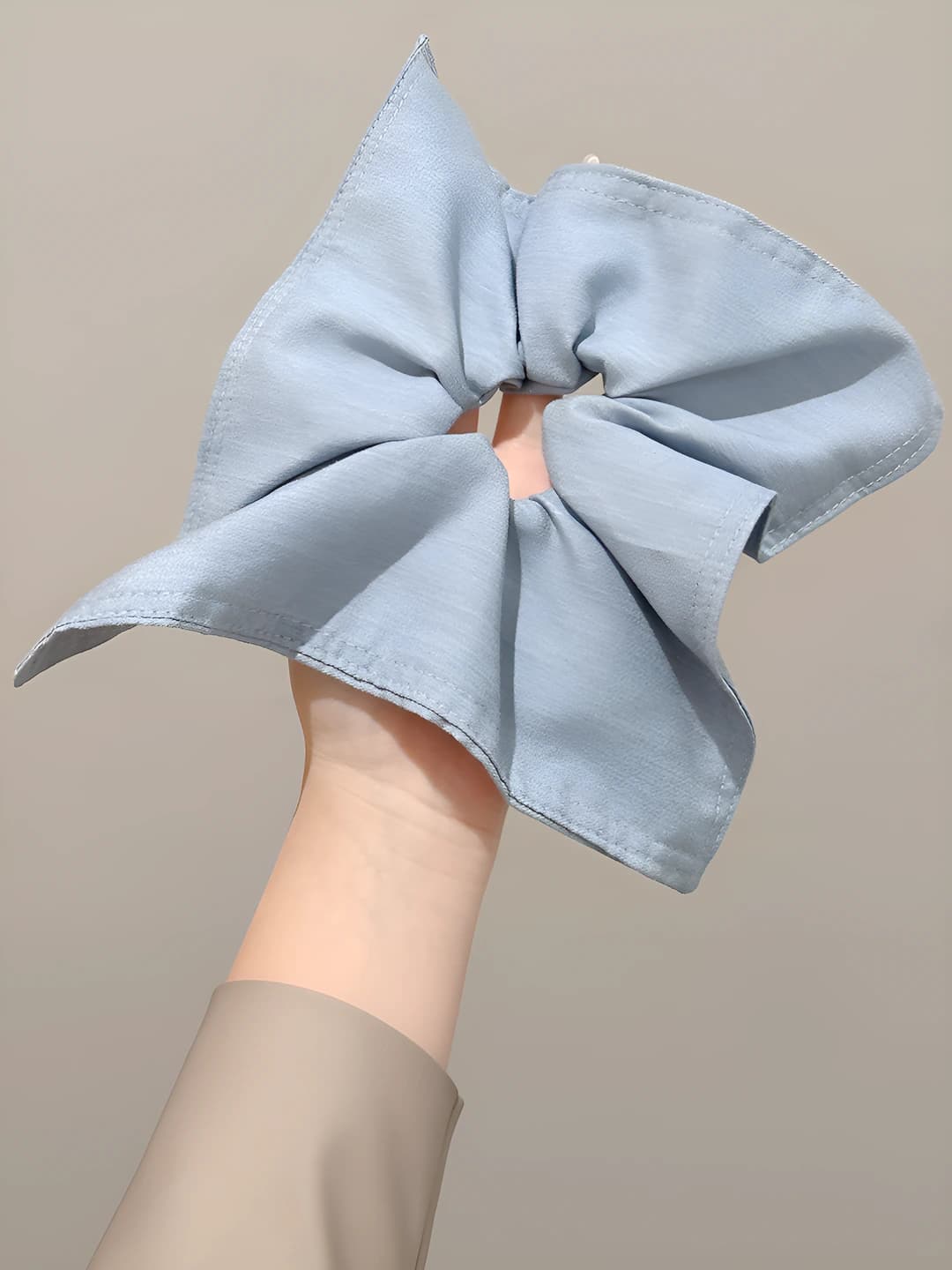 1# light blue square scarf
