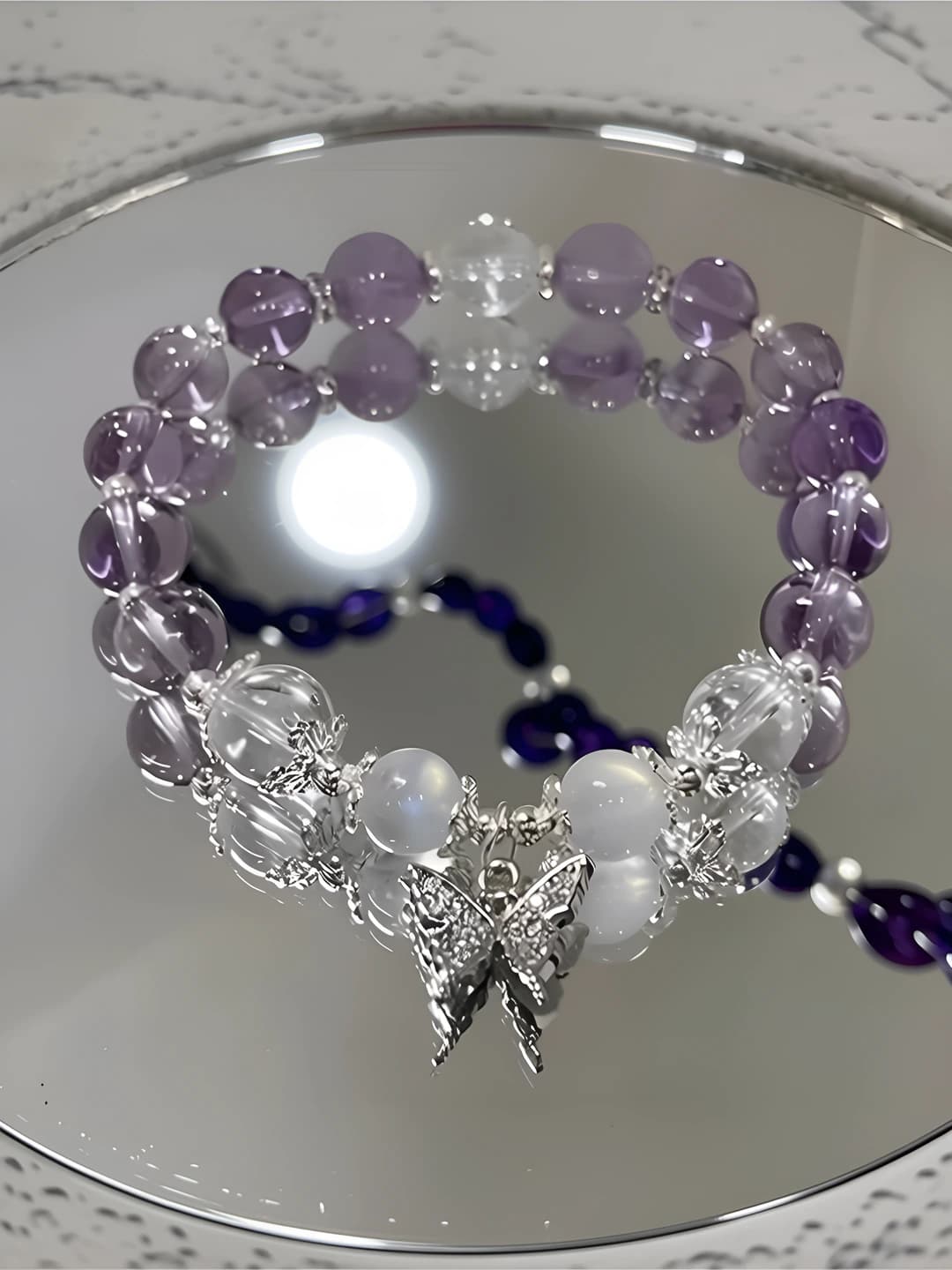 Lavender butterfly, purple