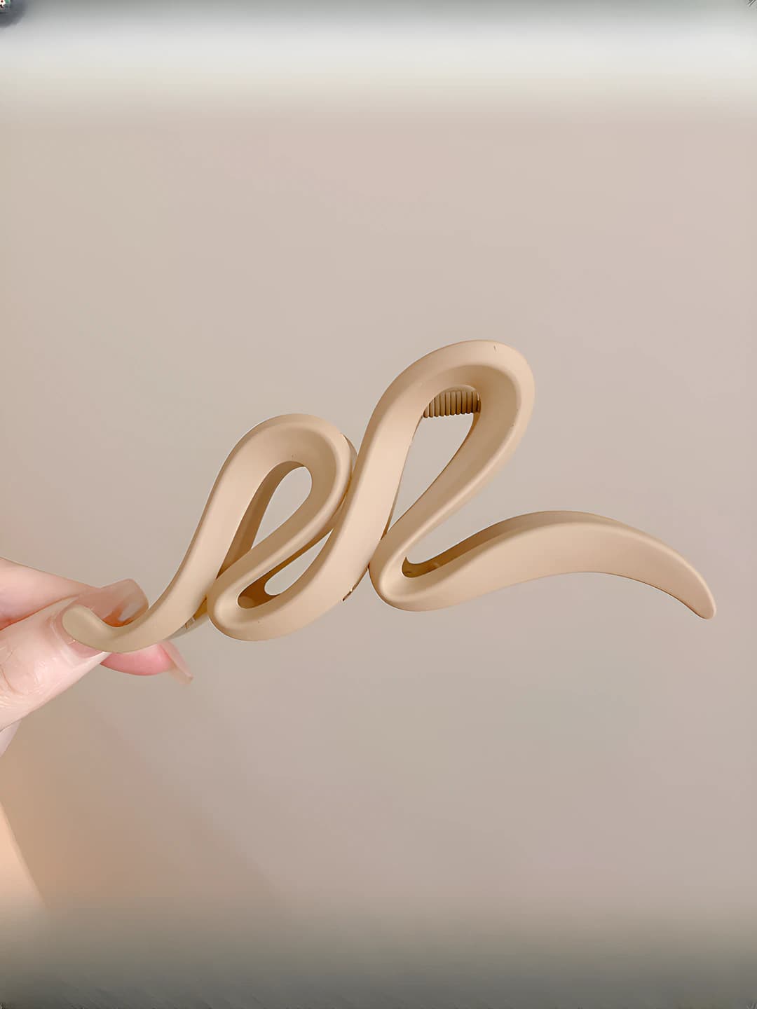 Wavy light coffee 13 cm