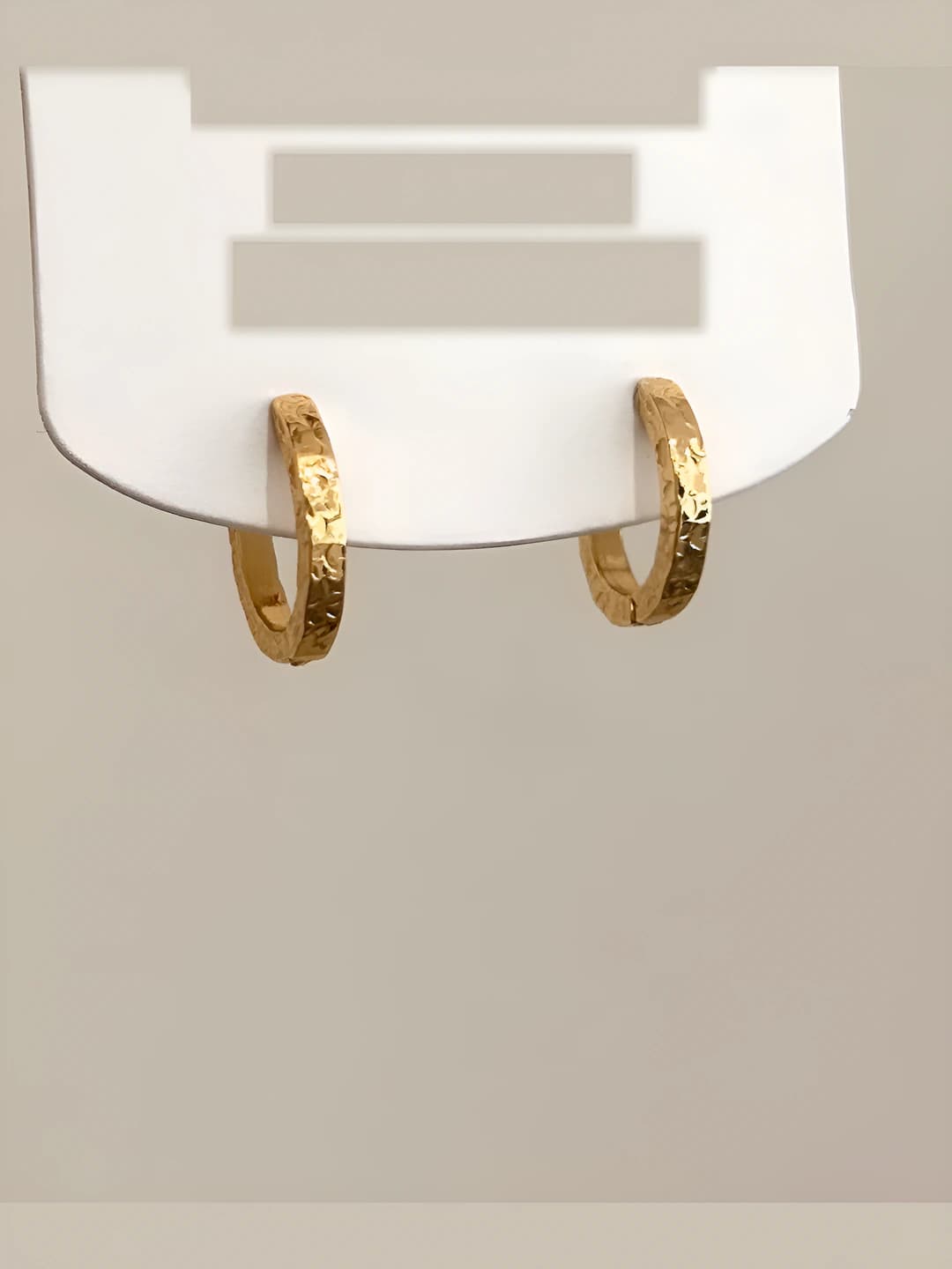Gold earrings