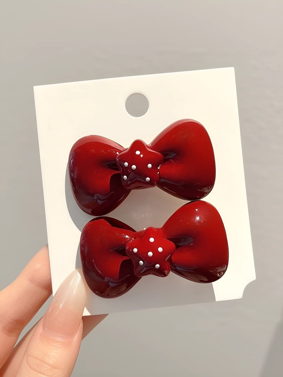 3# Dotted star large bow [1 pair] 5 cm