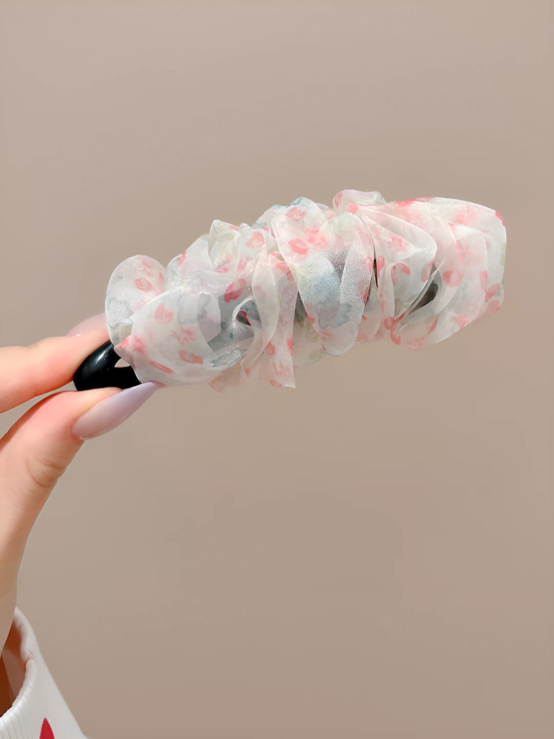 2# Pink floral (base clip 10 cm)