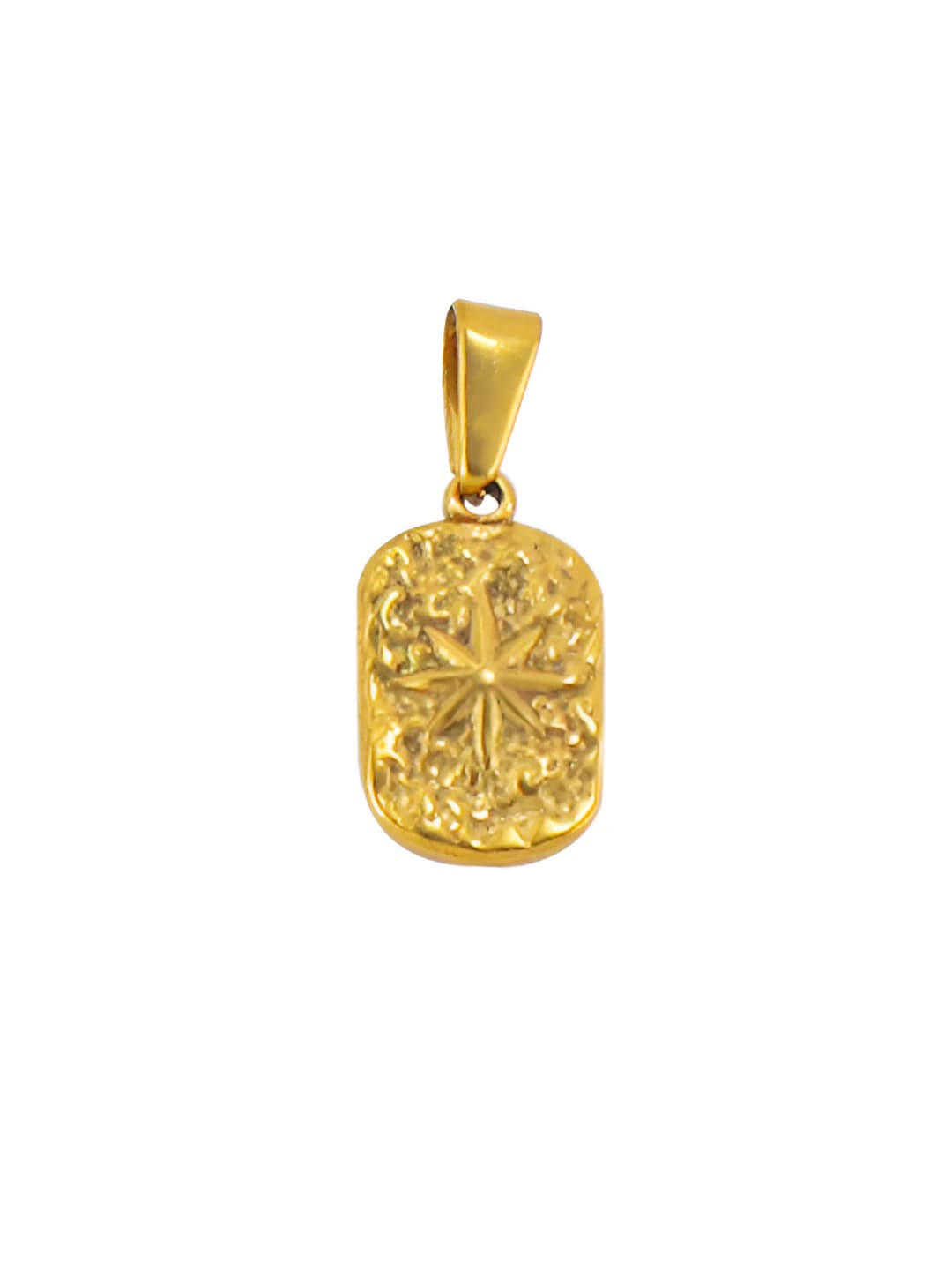 Oval eight-pointed star gold