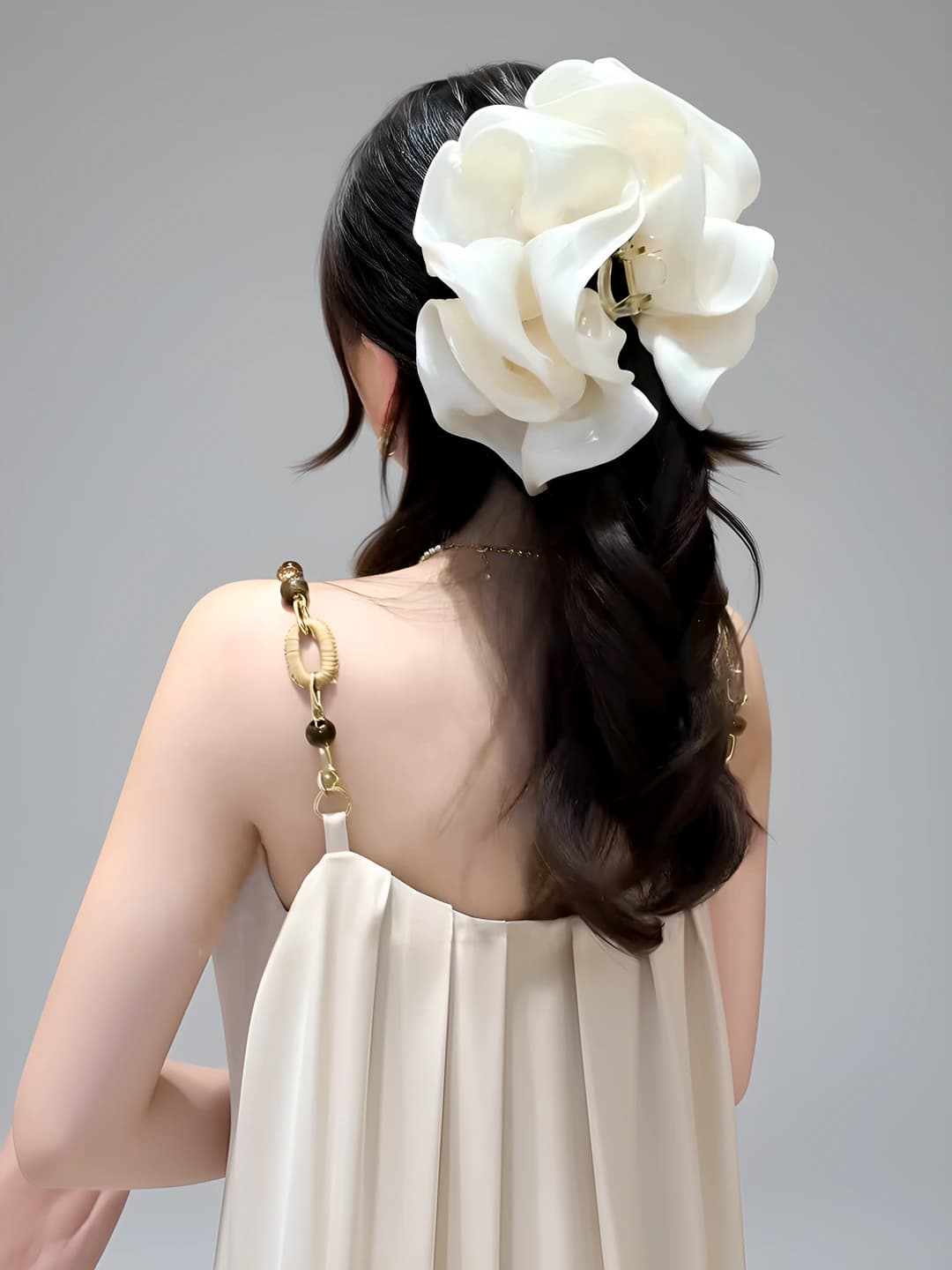 Beige clip, 13 cm