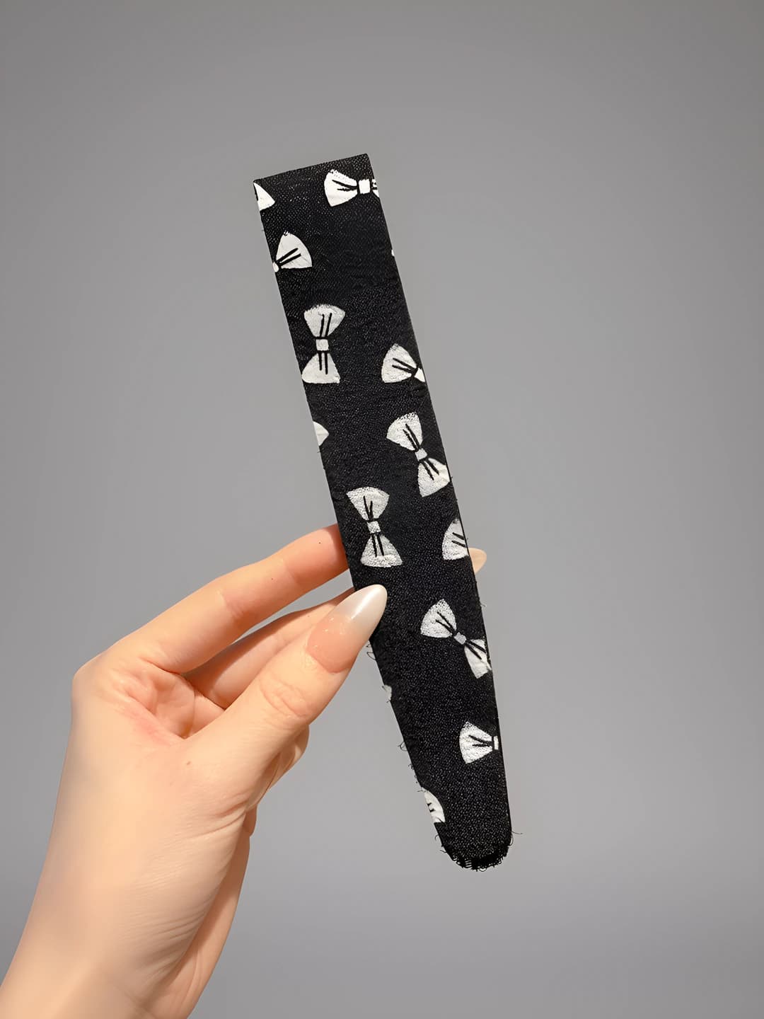4# Black bow, ~36*3cm