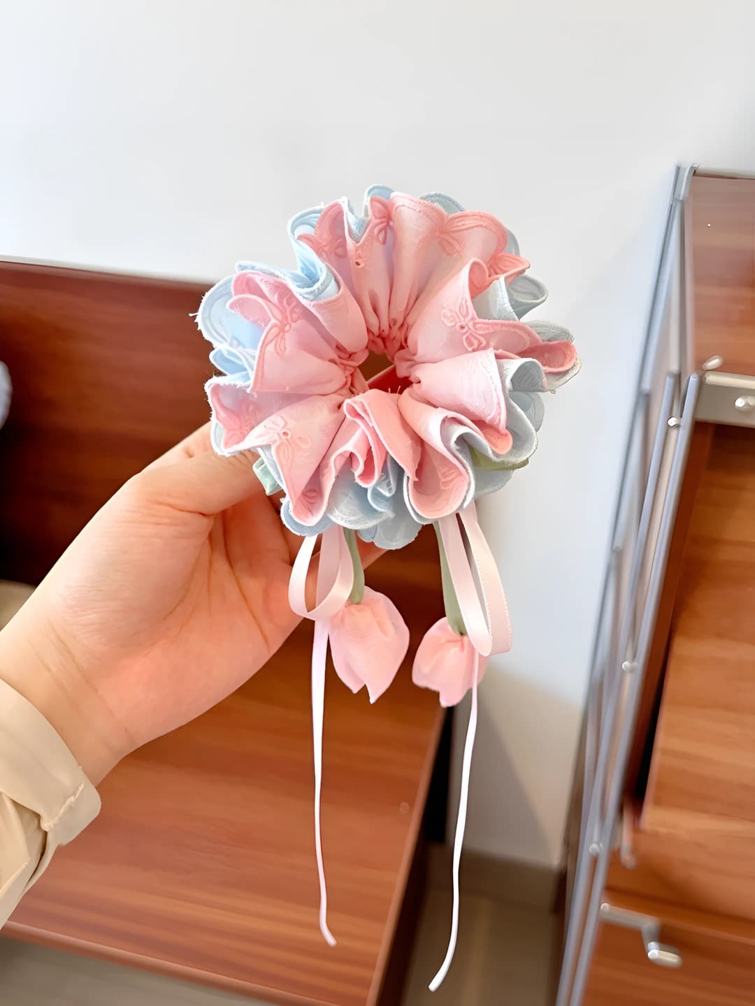Сине-розовый - раскрытый 25cm*10cm