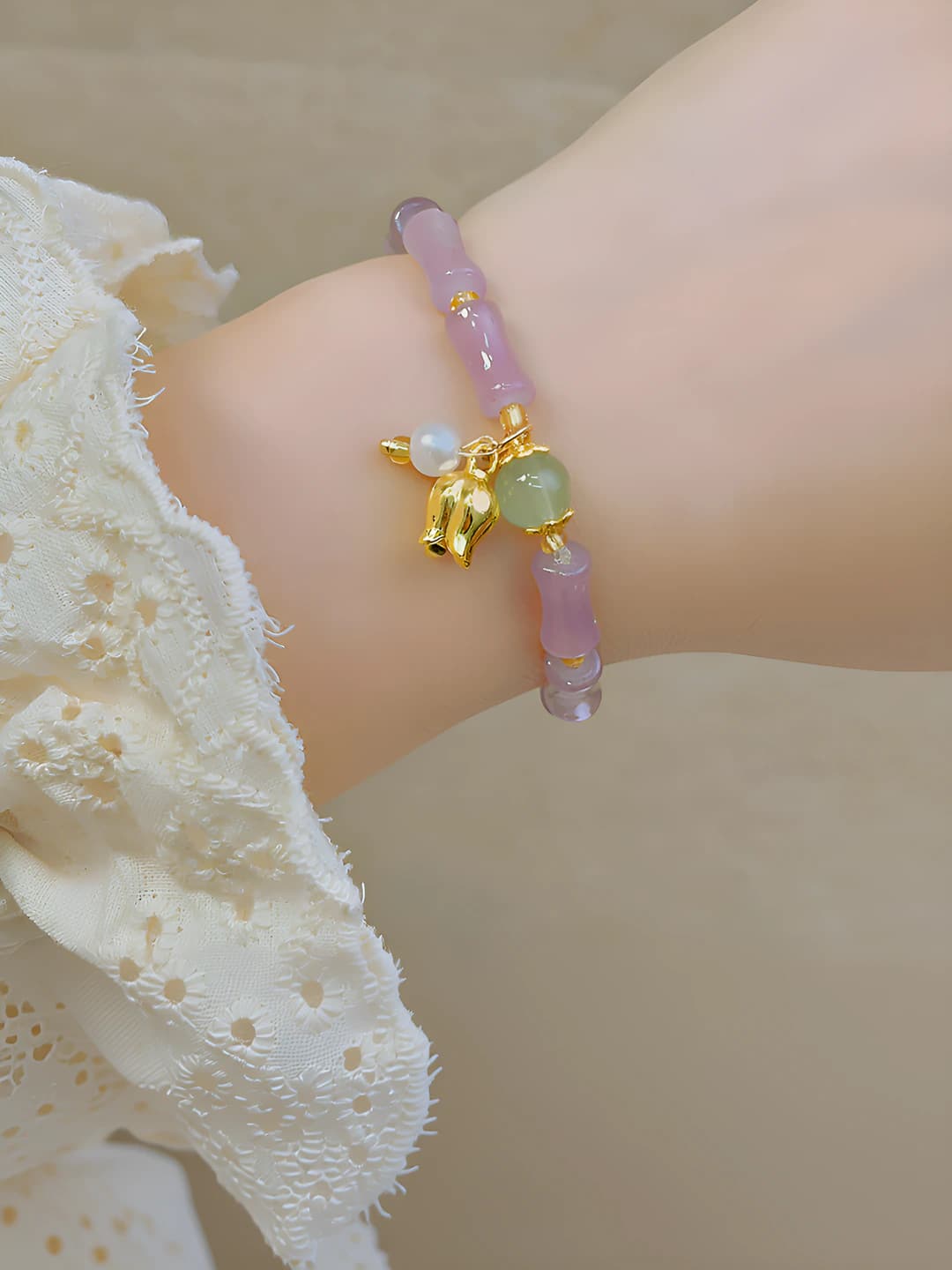 22# Light purple bamboo - Gold rose