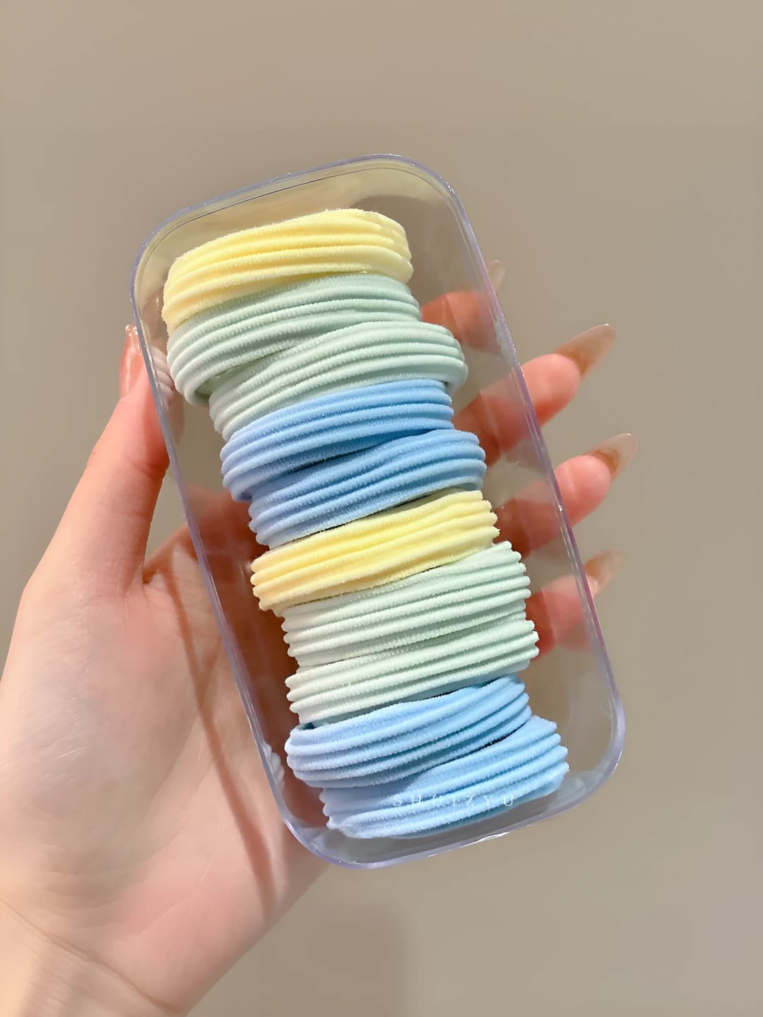 2# Sea salt blue - striped, 10 pcs