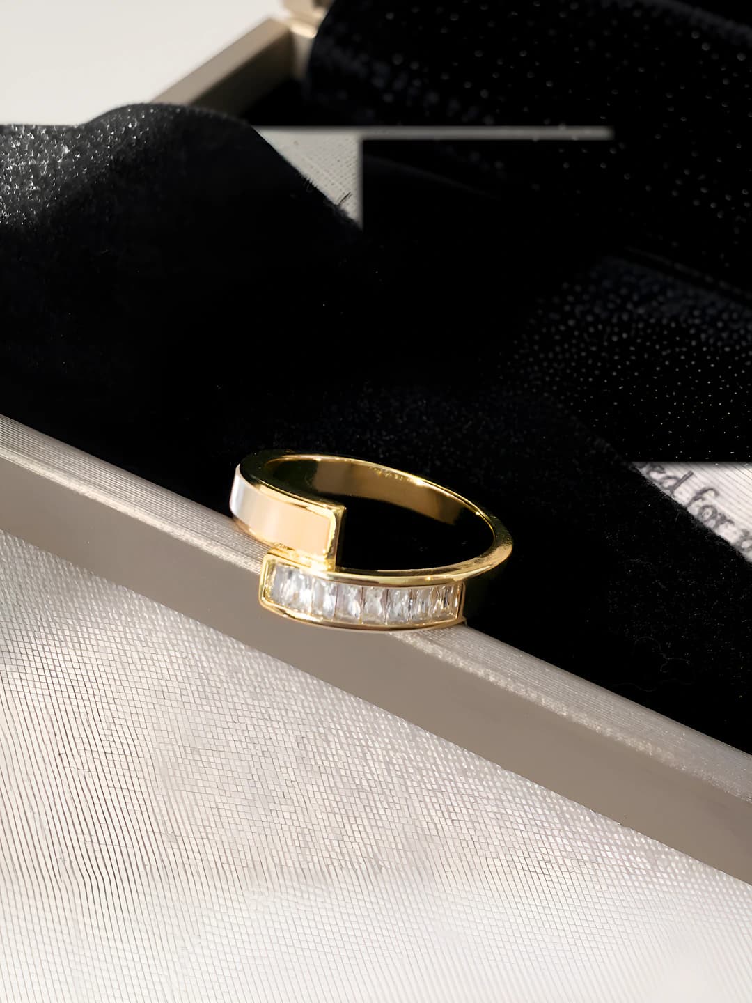 Gold shell ring