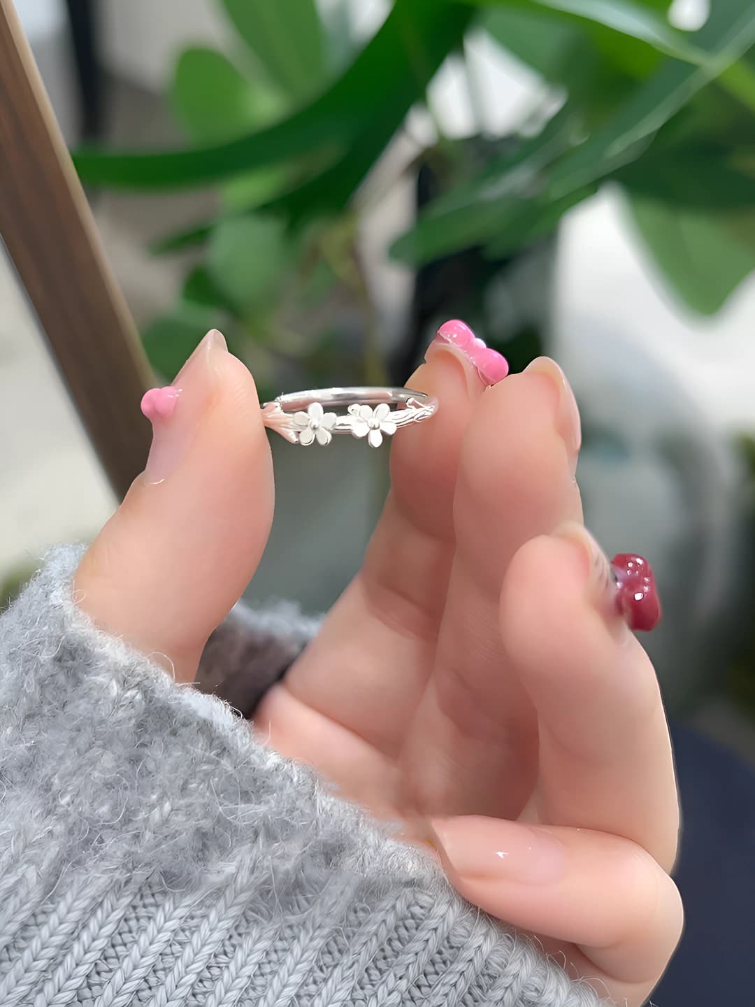 Two flower ring