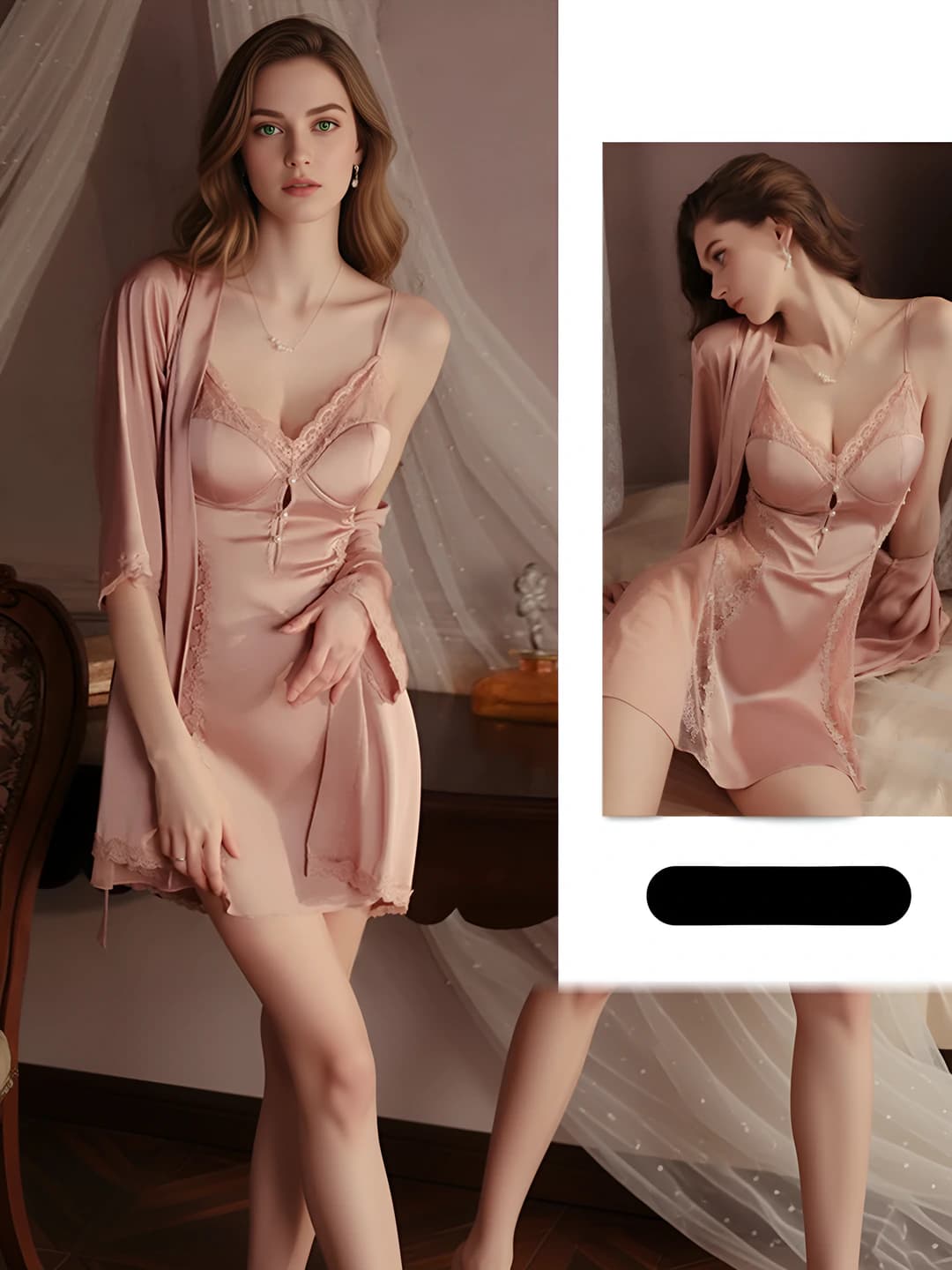 3957 Rose Gold (Outer Coat + Belt)
